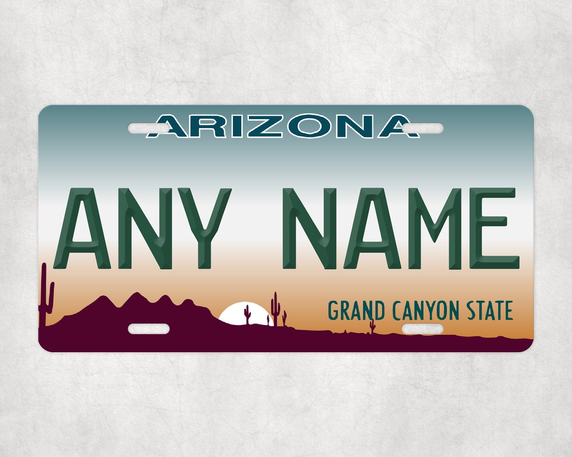 Personalized ARIZONA License Plate - US State Souvenir, Unique Car Tag, License Plate, Novelty Plate, State Tags, Rustic License Plate