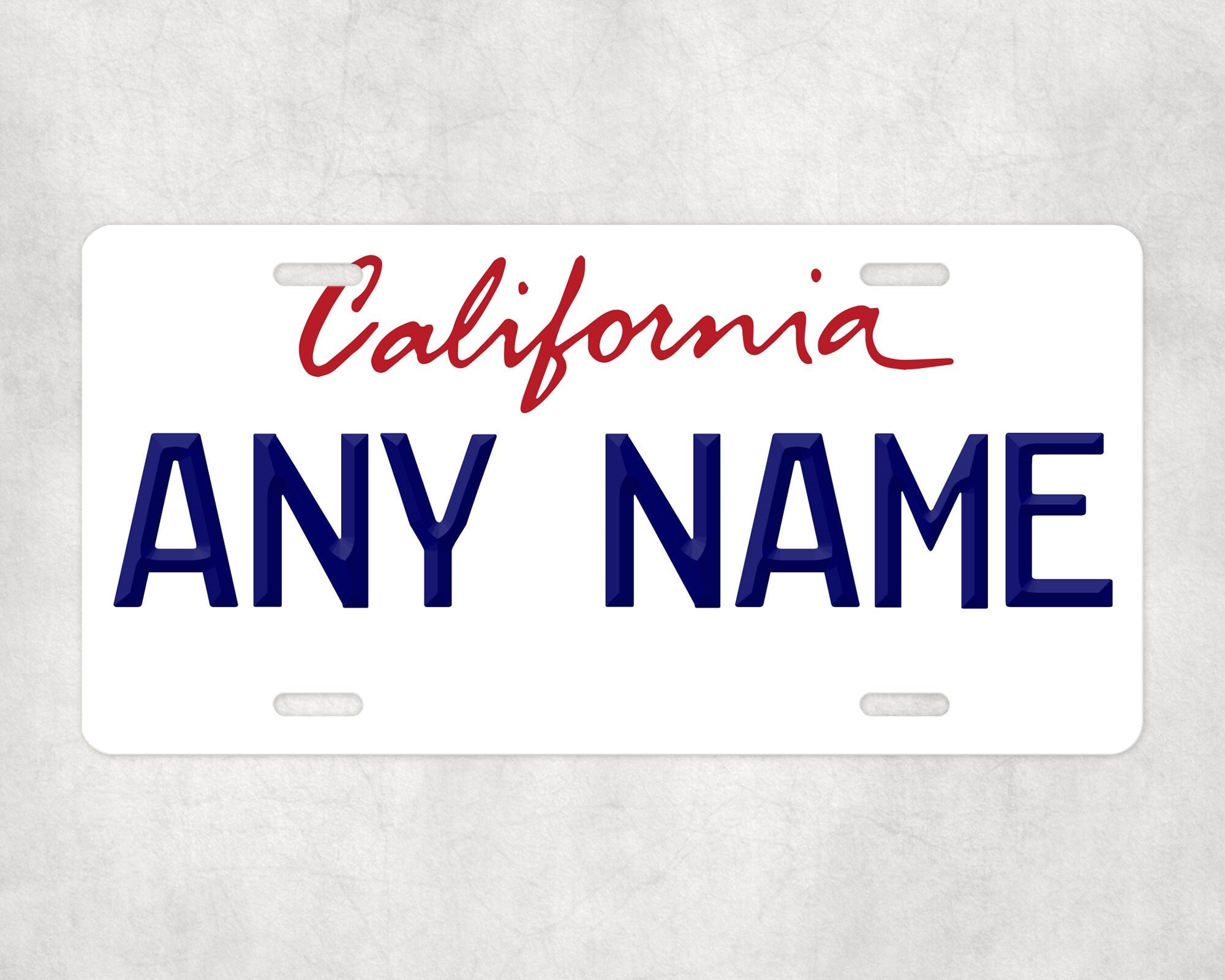 Personalized CALIFORNIA License Plate - US State Souvenir, Unique Car Tag, License Plate, Novelty Plate, State Tags, Rustic License Plate