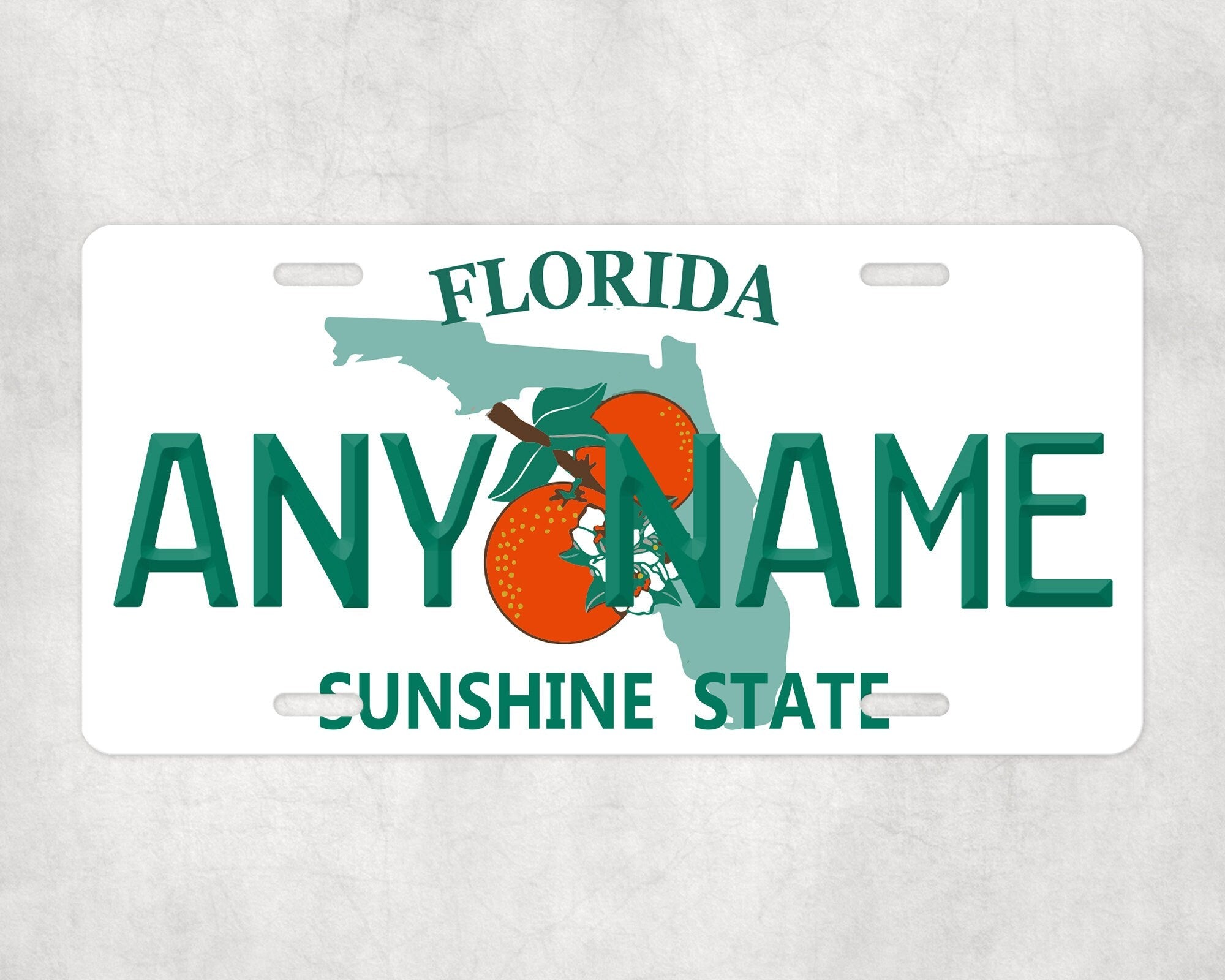 Personalized FLORIDA License Plate - US State Souvenir, Unique Car Tag, License Plate, Novelty Plate, State Tags, Rustic License Plate