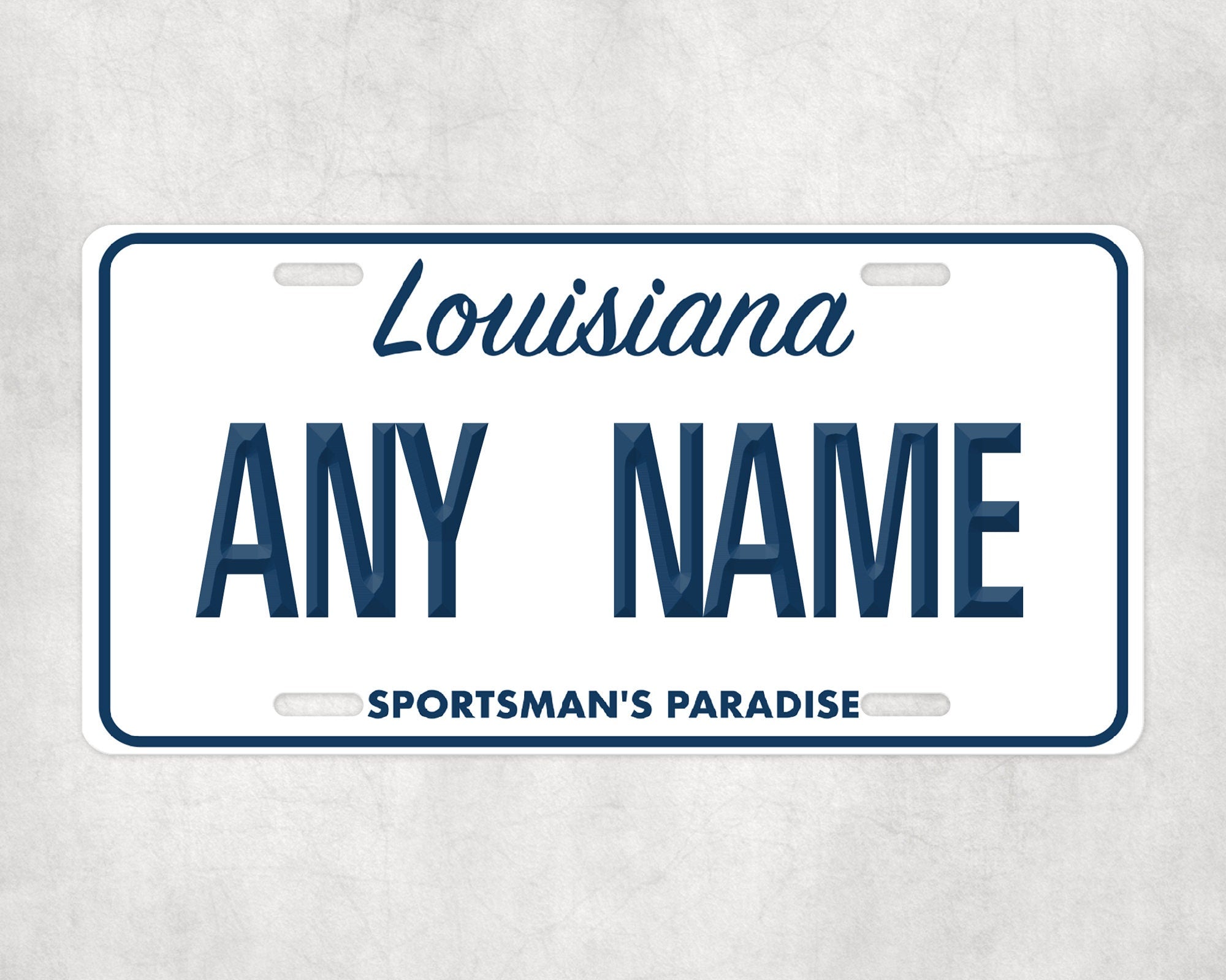 Personalized LOUISIANA License Plate - US State Souvenir, Unique Car Tag, License Plate, Novelty Plate, State Tags, Rustic License Plate