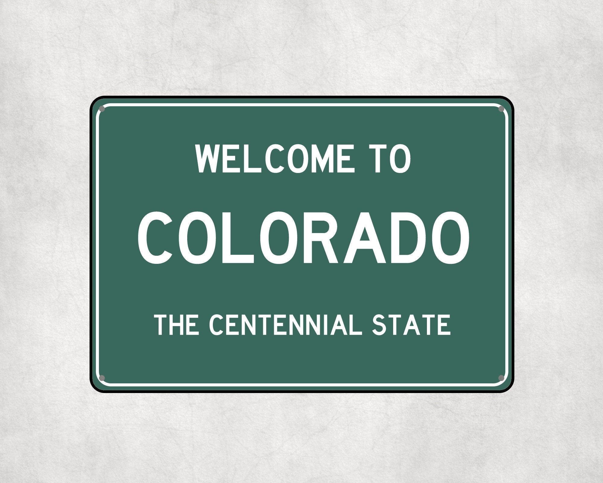 Welcome to Colorado Sign, Colorado Metal Sign, Colorado Gift, Colorado Gifts, Colorado Souvenir, Colorado Centennial State