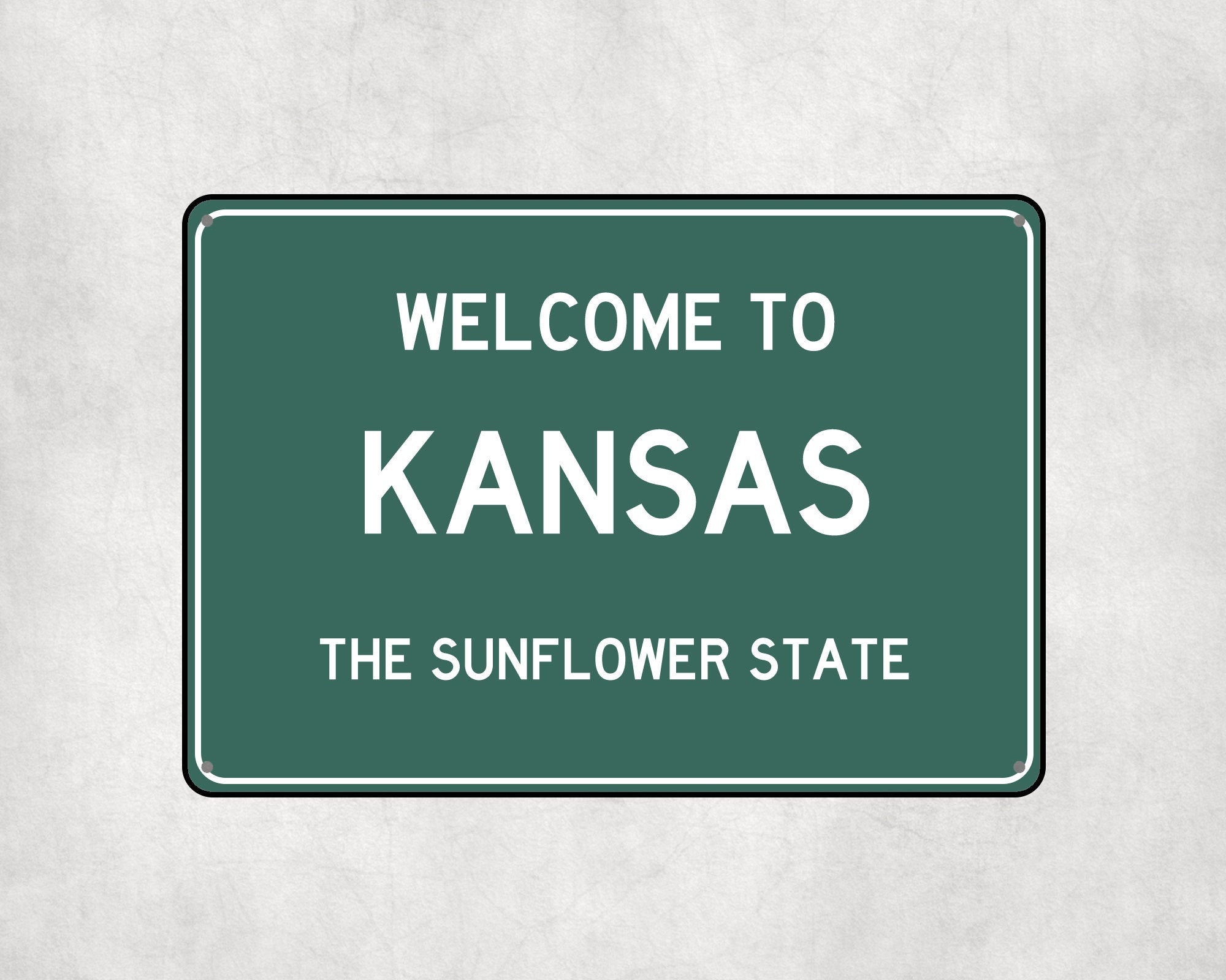 Welcome to Kansas Sign, Kansas Metal Sign, Kansas Gift, Kansas Gifts, Kansas Souvenir, Kansas Sunflower State