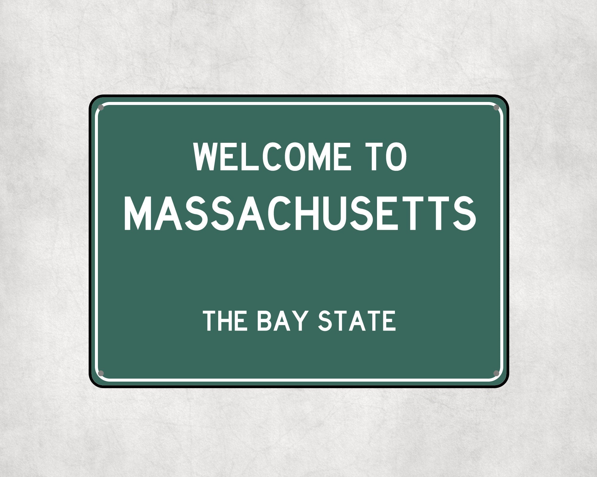 Welcome to Massachusetts Sign, Massachusetts Metal Sign, Massachusetts Gift, Massachusetts Gifts, Massachusetts Souvenir, Bay State