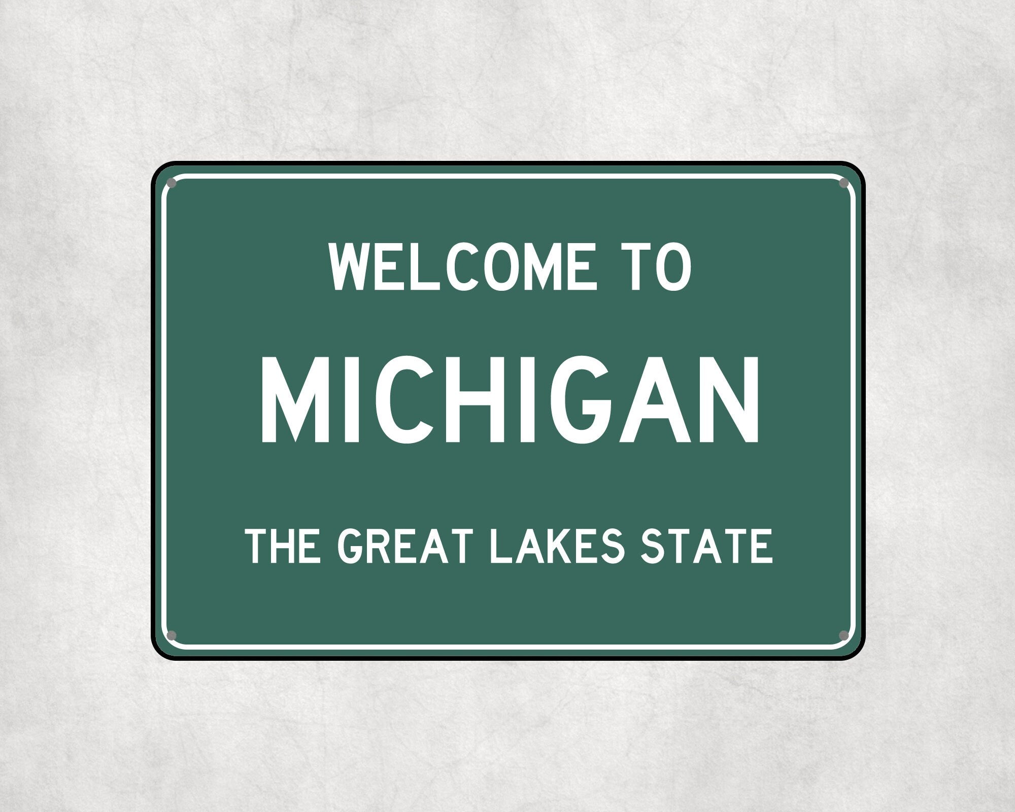 Welcome to Michigan Sign, Michigan Metal Sign, Michigan Gift, Michigan Gifts, Michigan Souvenir, Michigan Great Lakes State