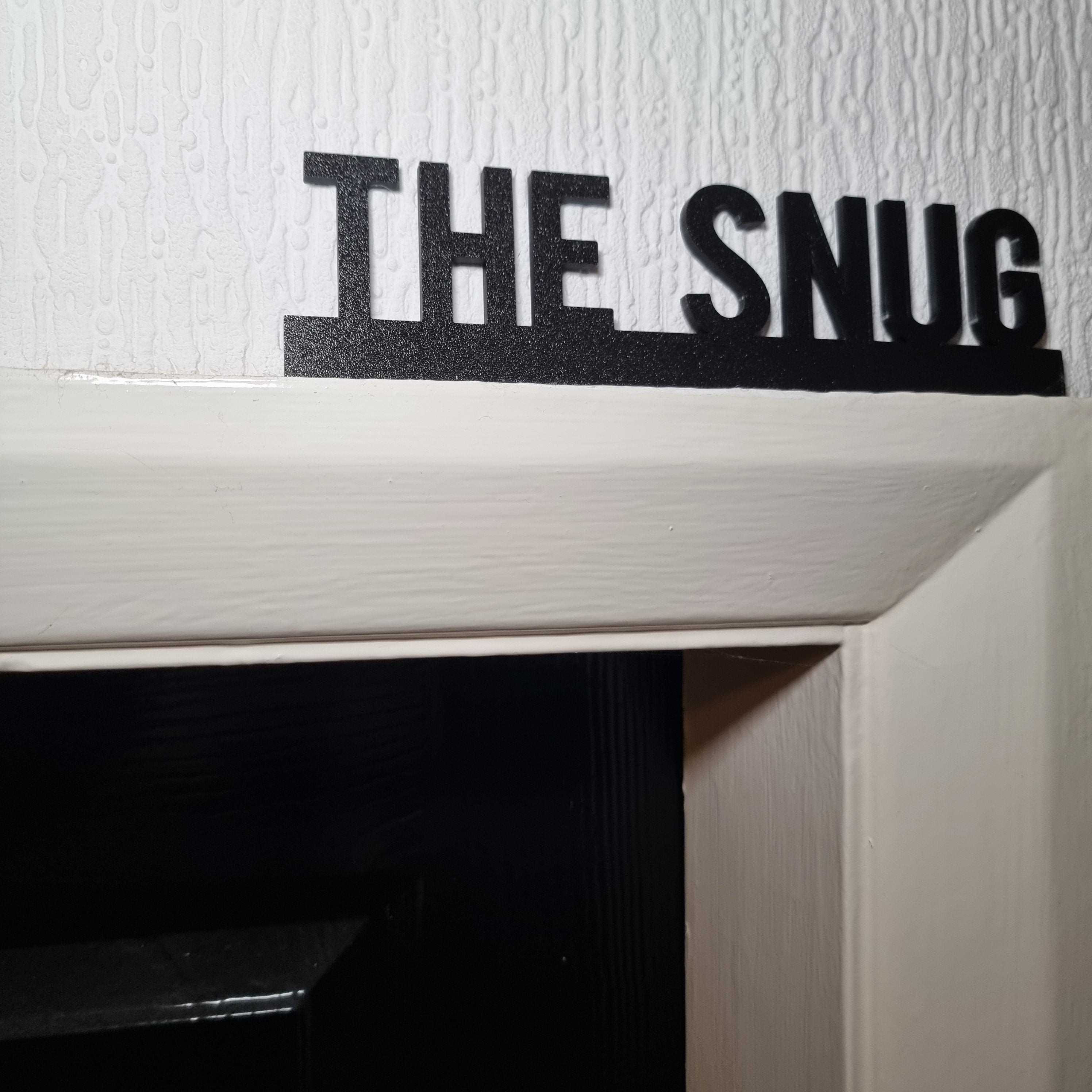 The Snug Door topper, shelf decor, wall decor, quirky home interior decor, quirky gift, door decoration