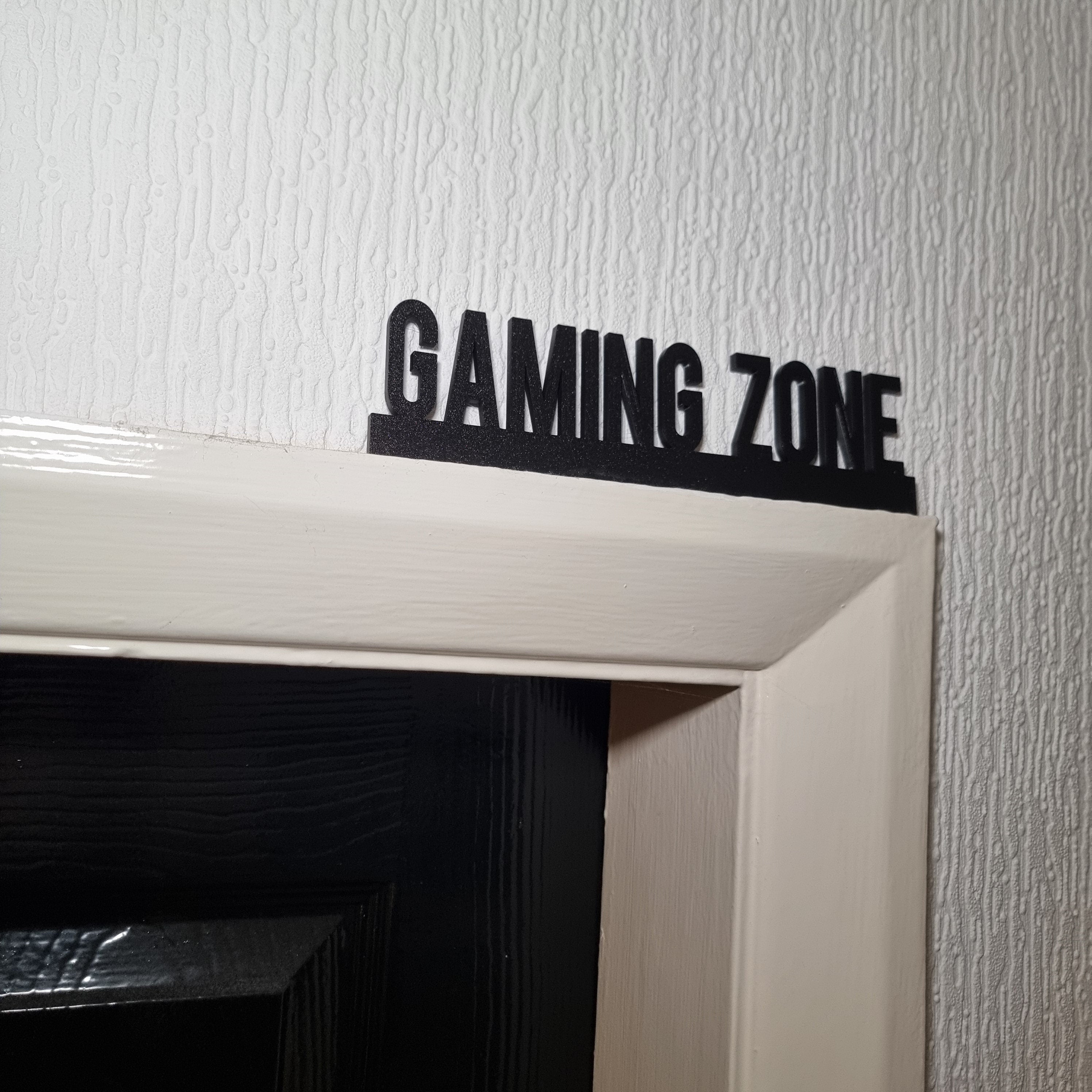 Gaming Zone Door topper, shelf decor, wall decor, quirky home interior decor, quirky gift, door decoration