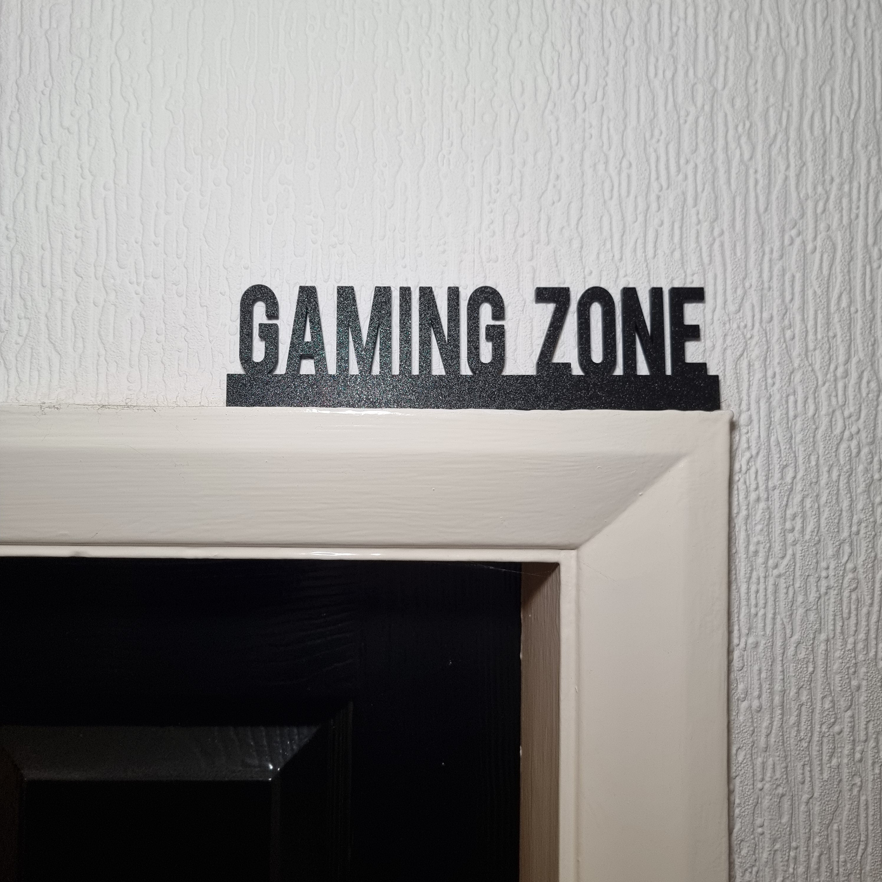 Gaming Zone Door topper, shelf decor, wall decor, quirky home interior decor, quirky gift, door decoration