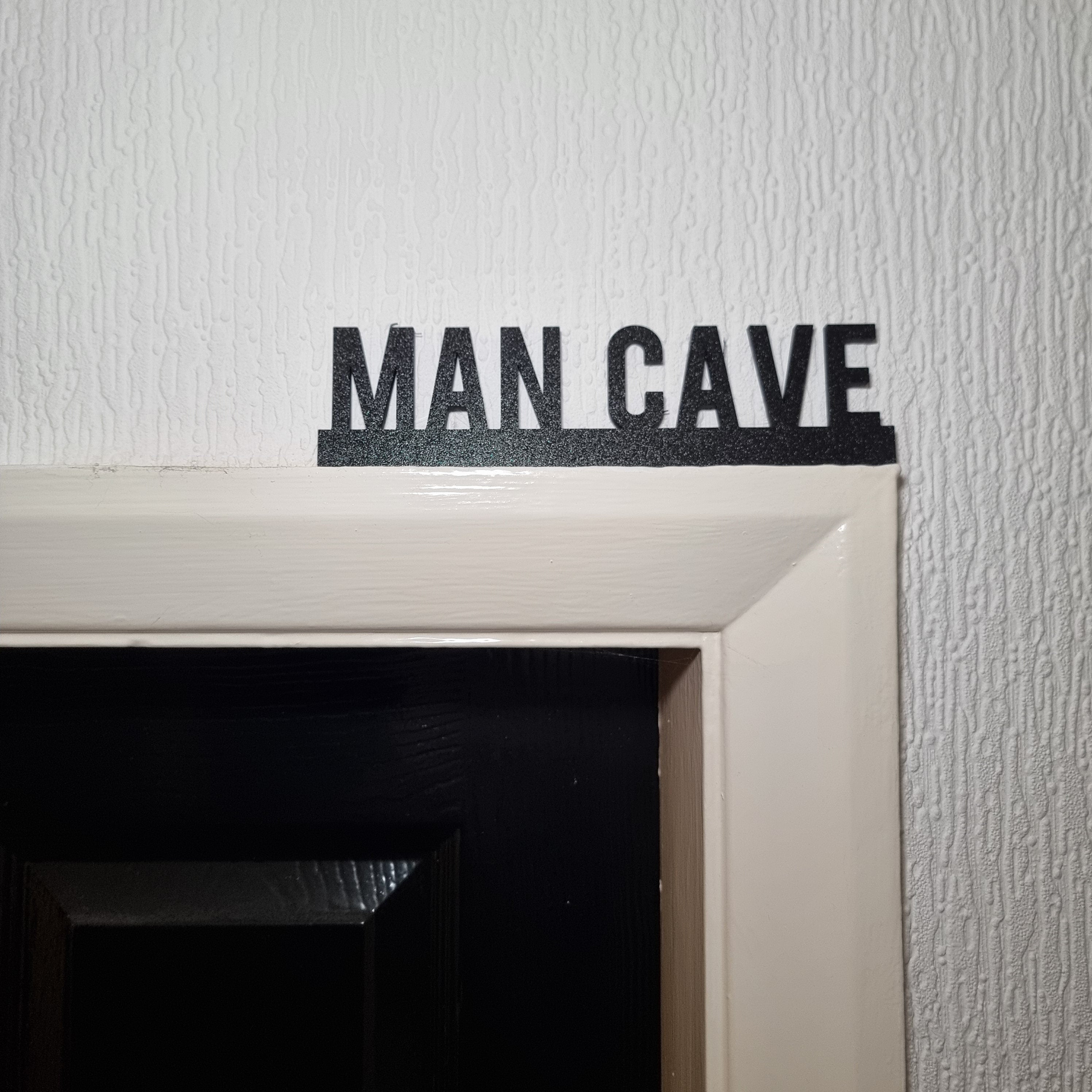 Man Cave Door topper, shelf decor, wall decor, quirky home interior decor, quirky gift, door decoration