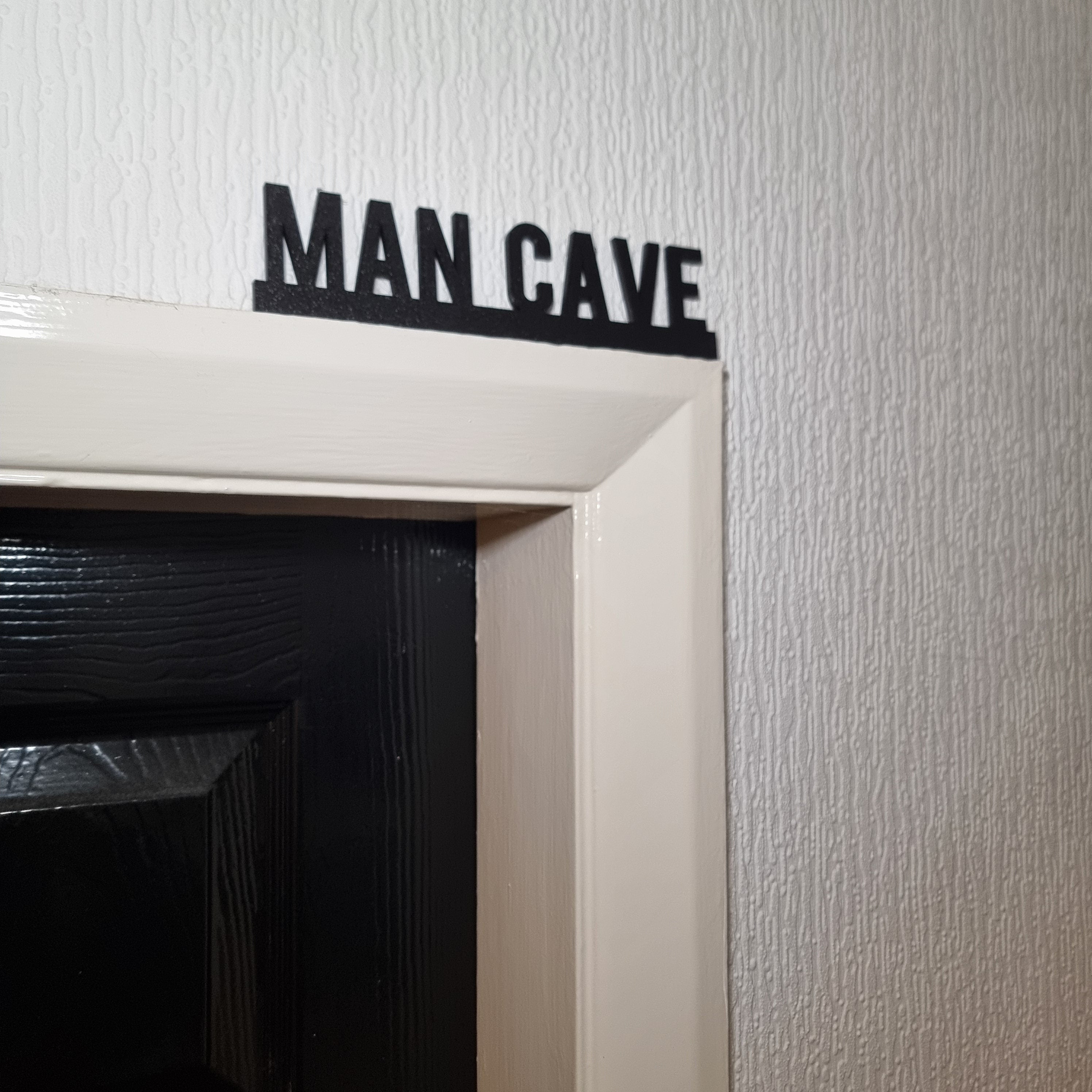 Man Cave Door topper, shelf decor, wall decor, quirky home interior decor, quirky gift, door decoration