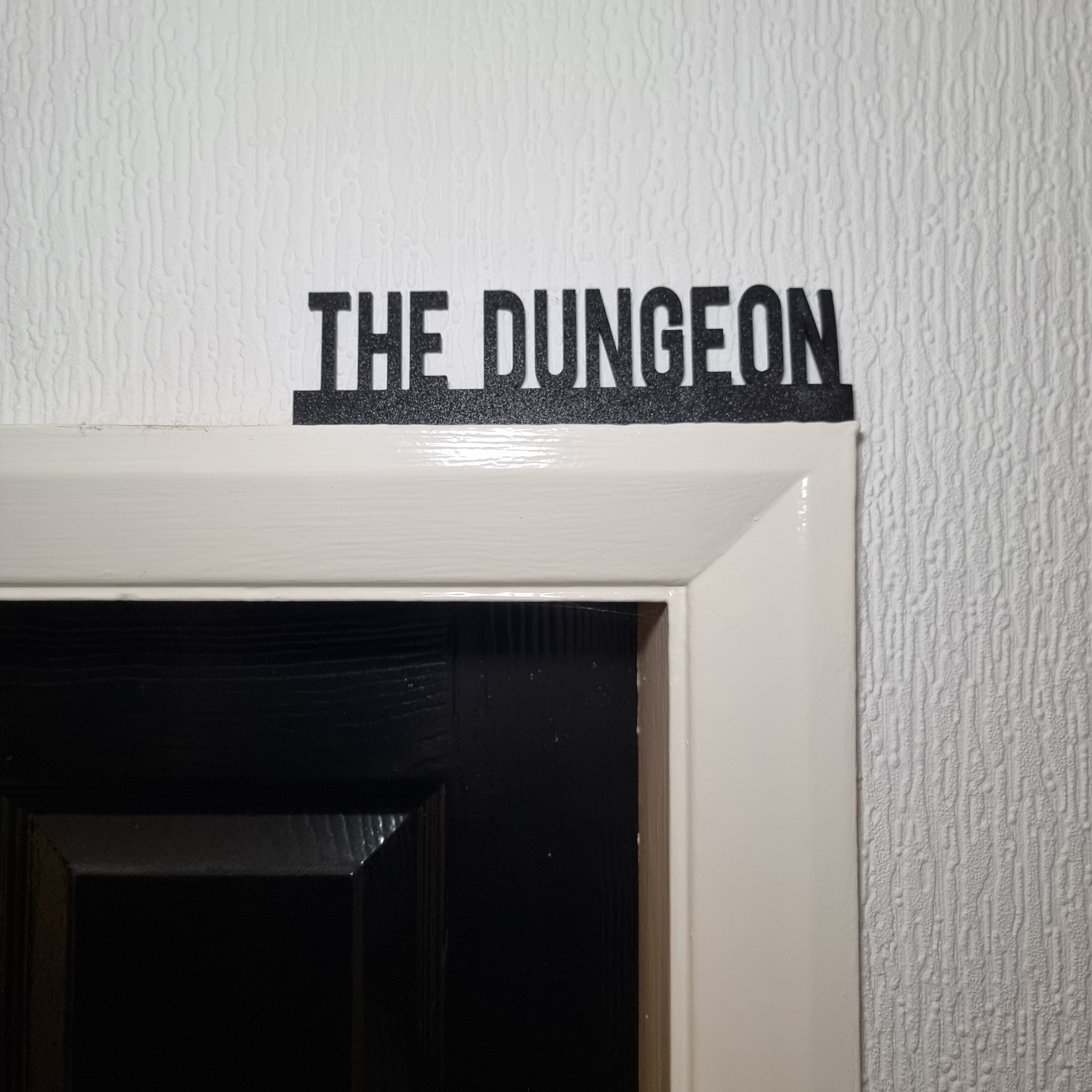 The Dungeon Door topper, shelf decor, wall decor, quirky home interior decor, quirky gift, door decoration