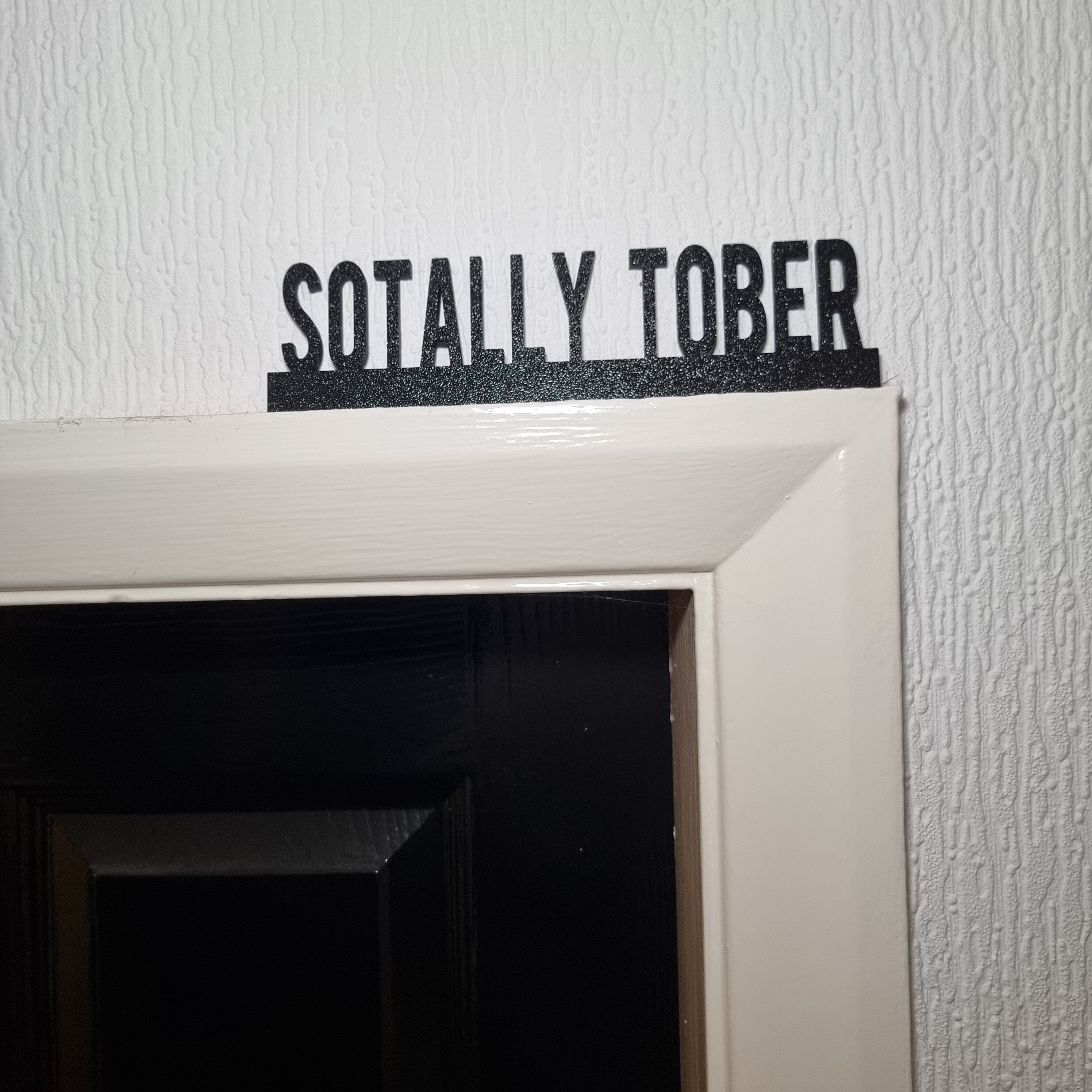 Sotally Tober Door topper, shelf decor, wall decor, quirky home interior decor, quirky gift, door decoration