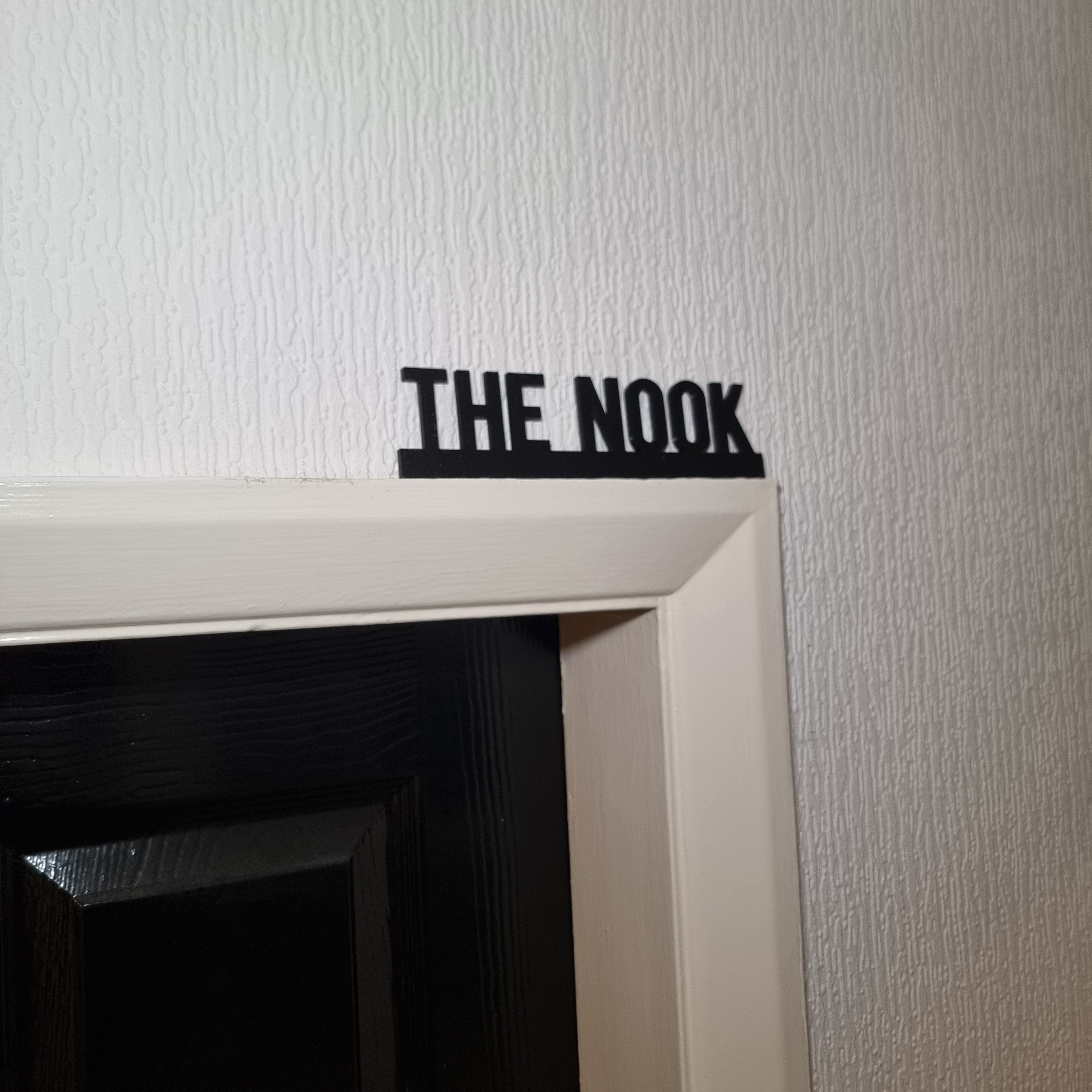 The Nook Door topper, shelf decor, wall decor, quirky home interior decor, quirky gift, door decoration