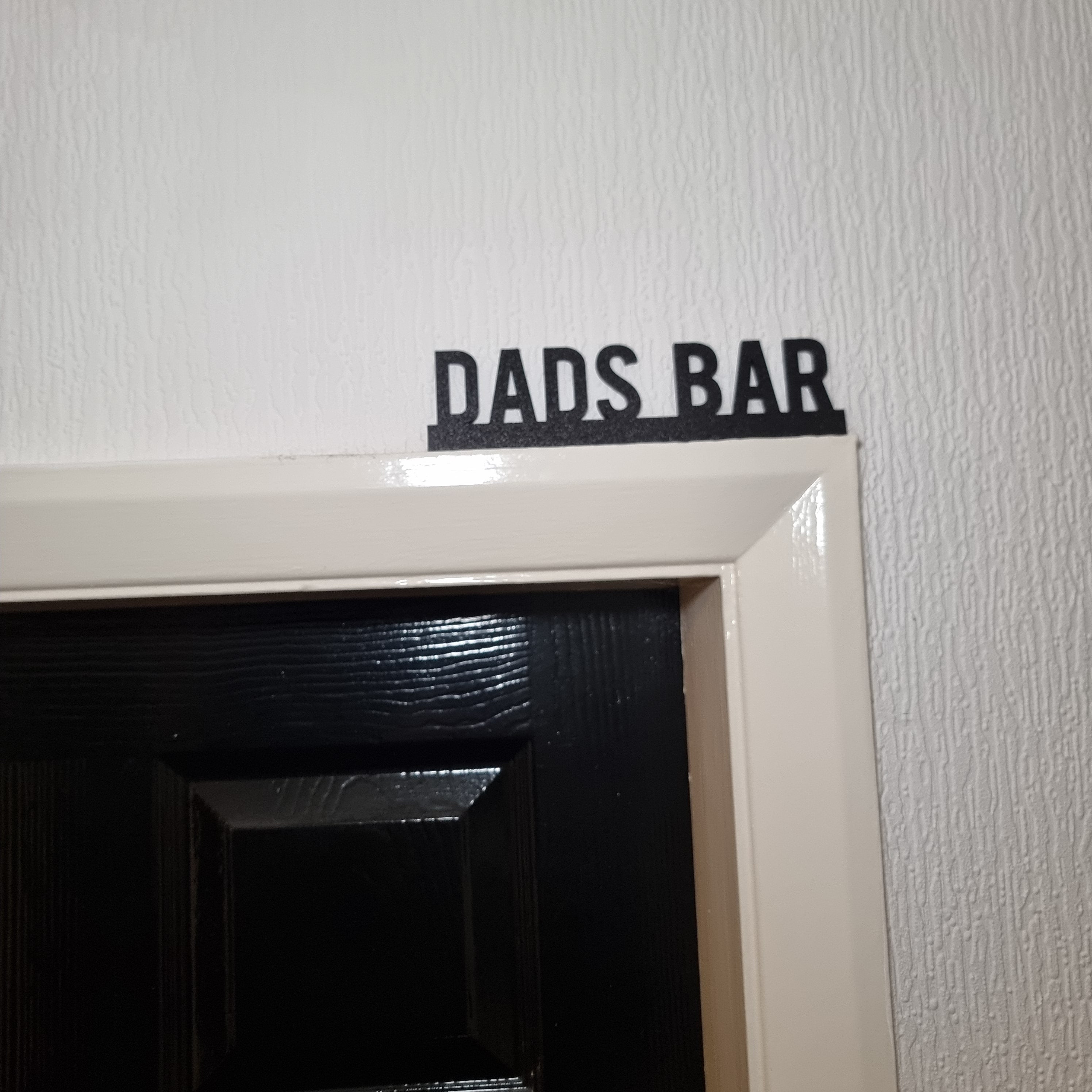 Dads Bar Door topper, shelf decor, wall decor, quirky home interior decor, quirky gift, door decoration