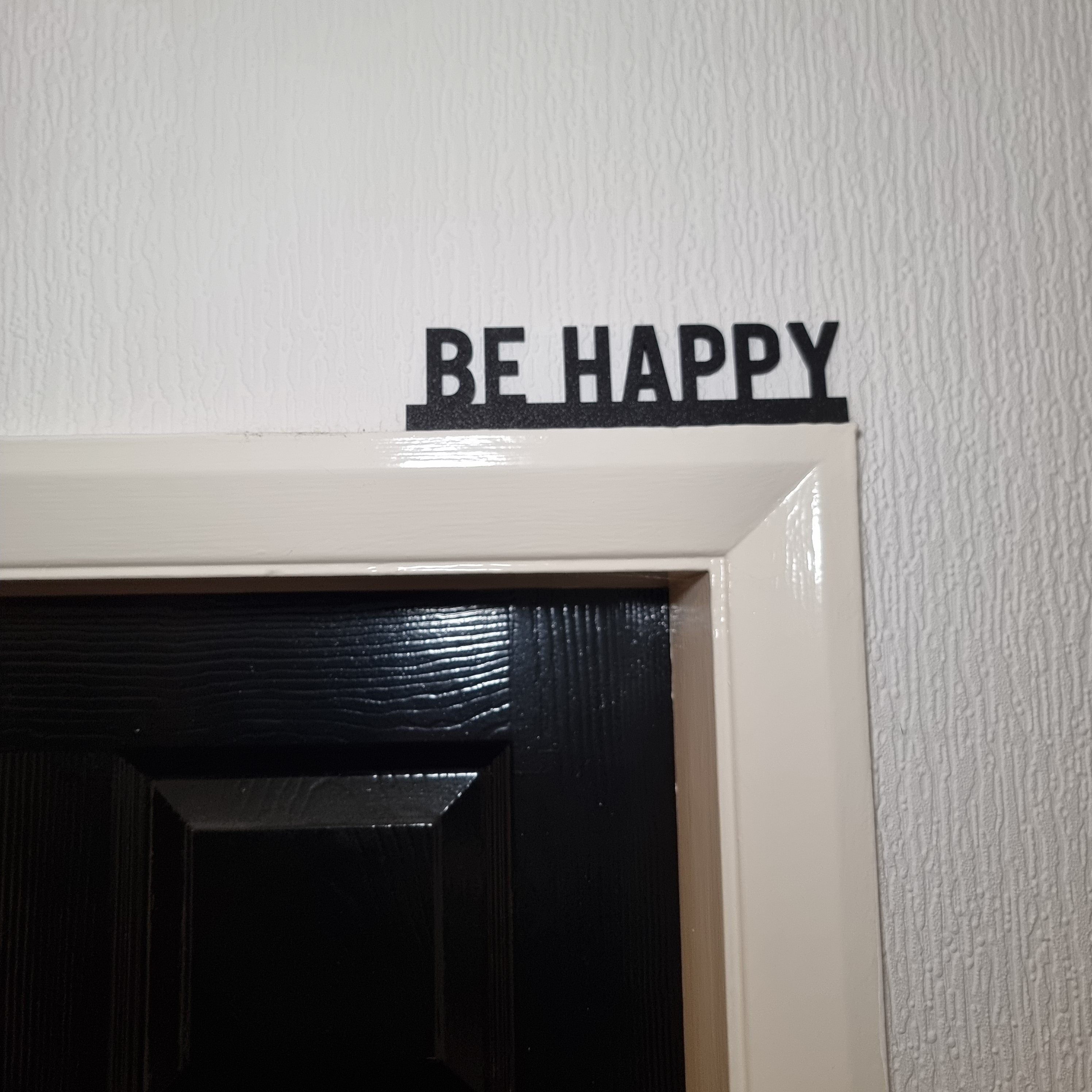 Be Happy Door topper, shelf decor, wall decor, quirky home interior decor, quirky gift, door decoration