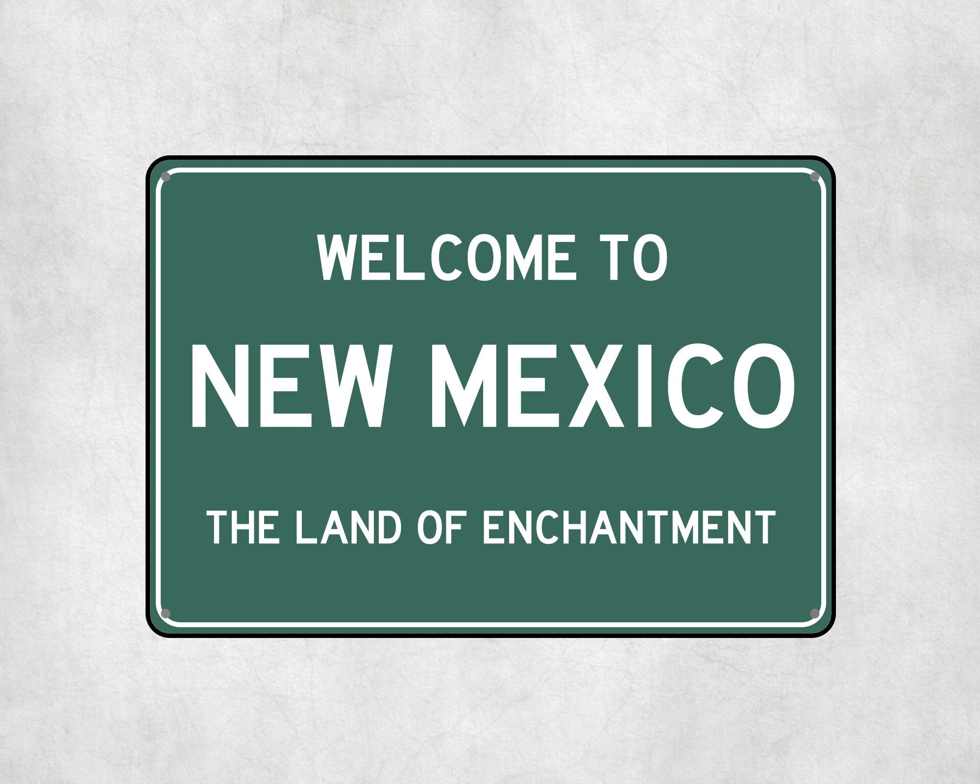 Welcome to New Mexico Sign, New Mexico Metal Sign, New Mexico Gift, New Mexico Gifts, New Mexico Land of Enchantment