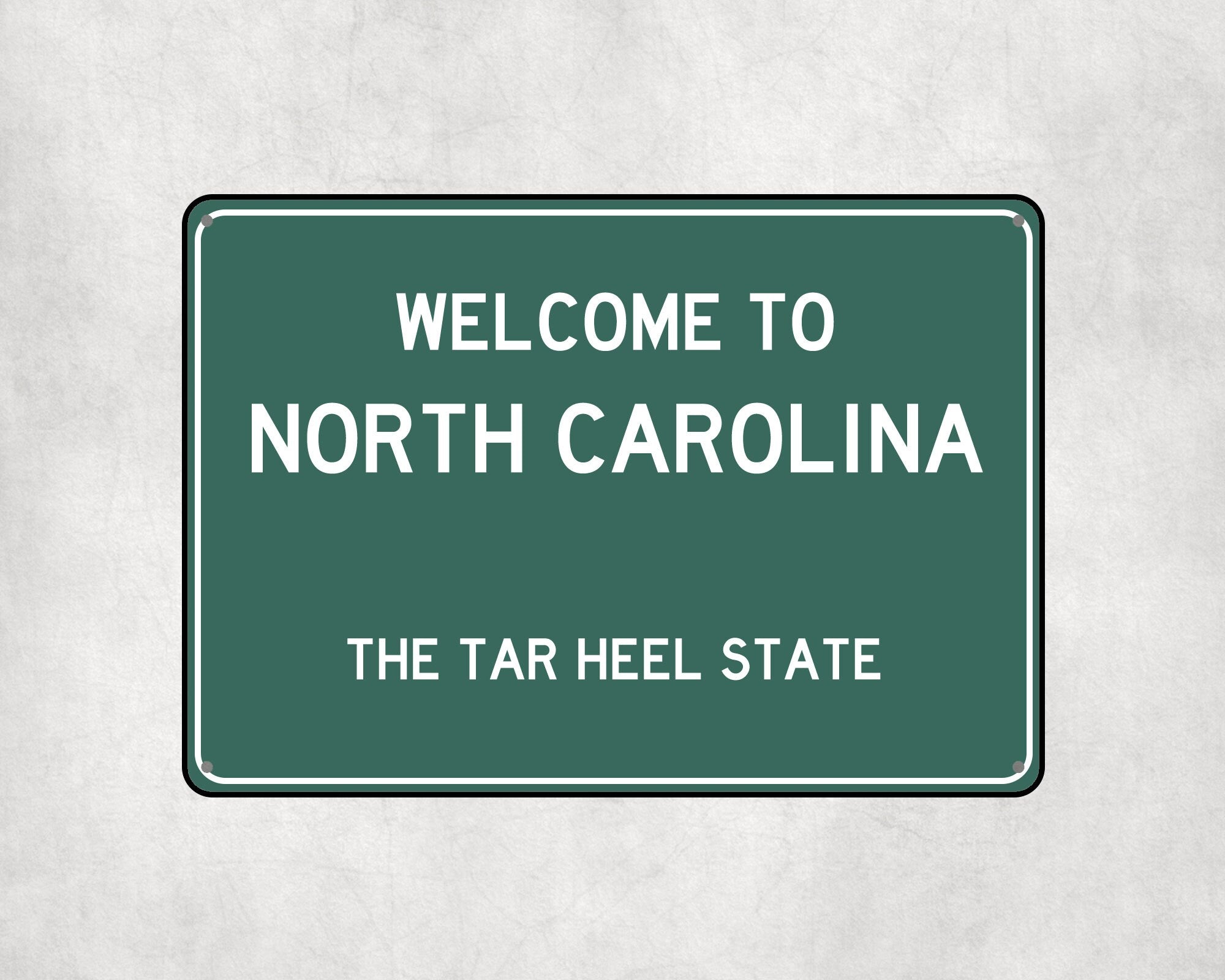 Welcome to North Carolina Sign, North Carolina Metal Sign, North Carolina Gift, North Carolina Gifts, North Carolina Tar Heel State