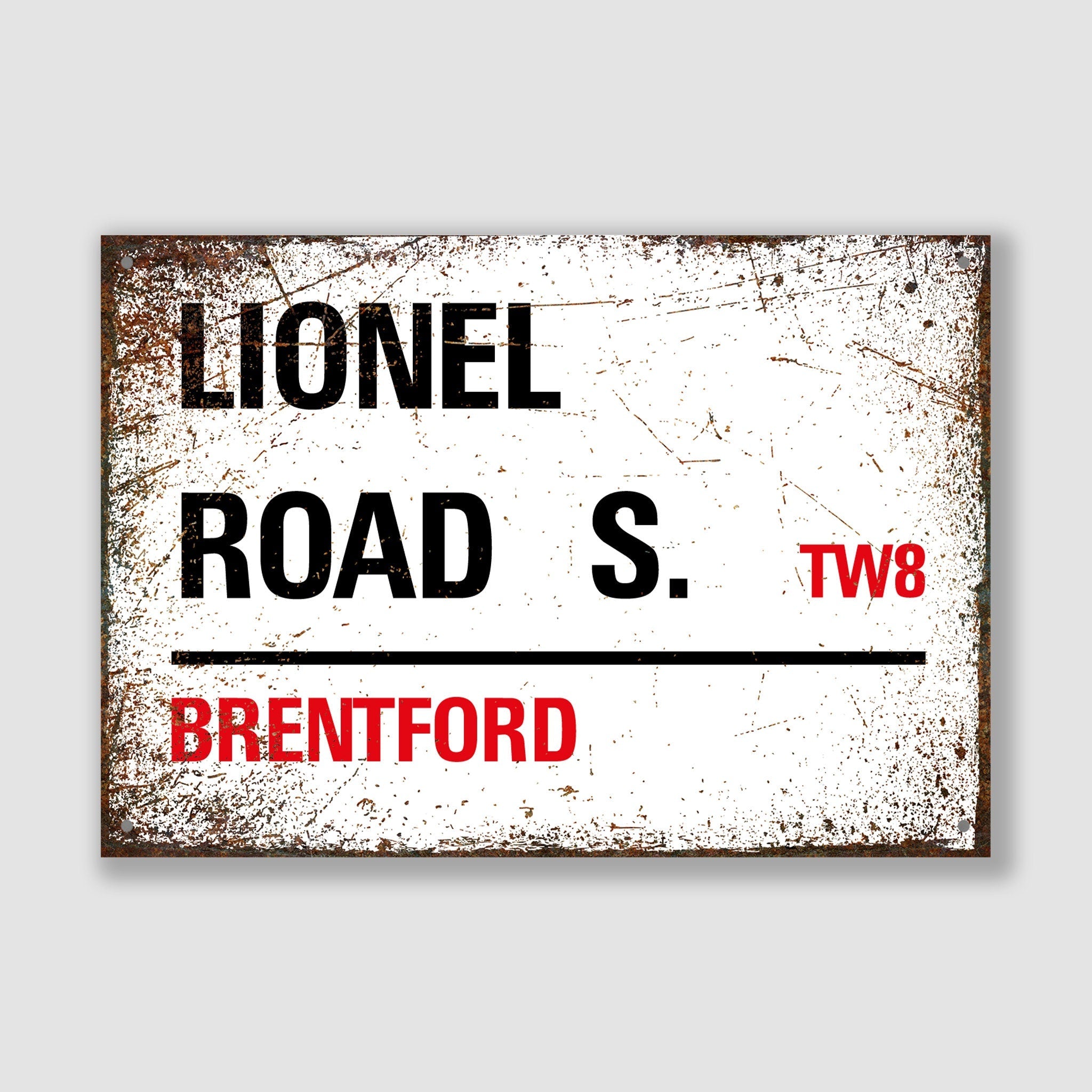 Brentford - Lionel Road S., Street Sign, Brentford gift, Brentford Souvenir, Brentford Keepsake, Brentford Road, Lionel Road S. Gift