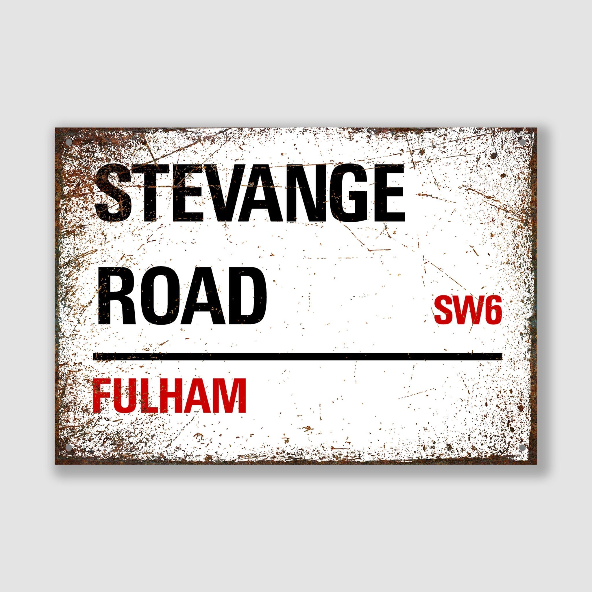 Fulham - Stevenage Road, Street Sign, Fulham gift, Fulham Souvenir, Fulham Keepsake, Fulham Road, Stevenage Road Gift