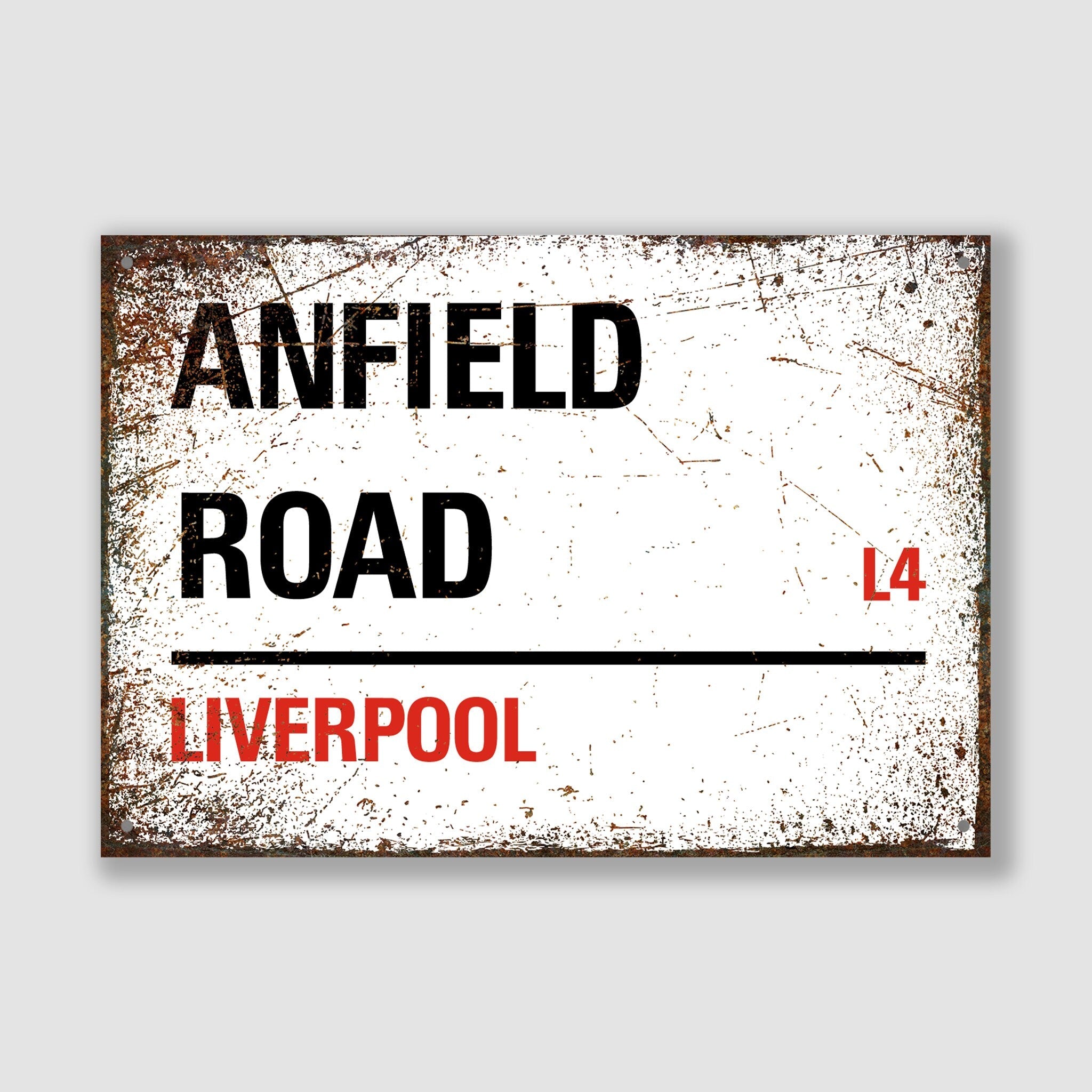 Liverpool - Anfield Road, Street Sign, Liverpool gift, Liverpool Souvenir, Liverpool Keepsake, Liverpool Road, Anfield Road Gift