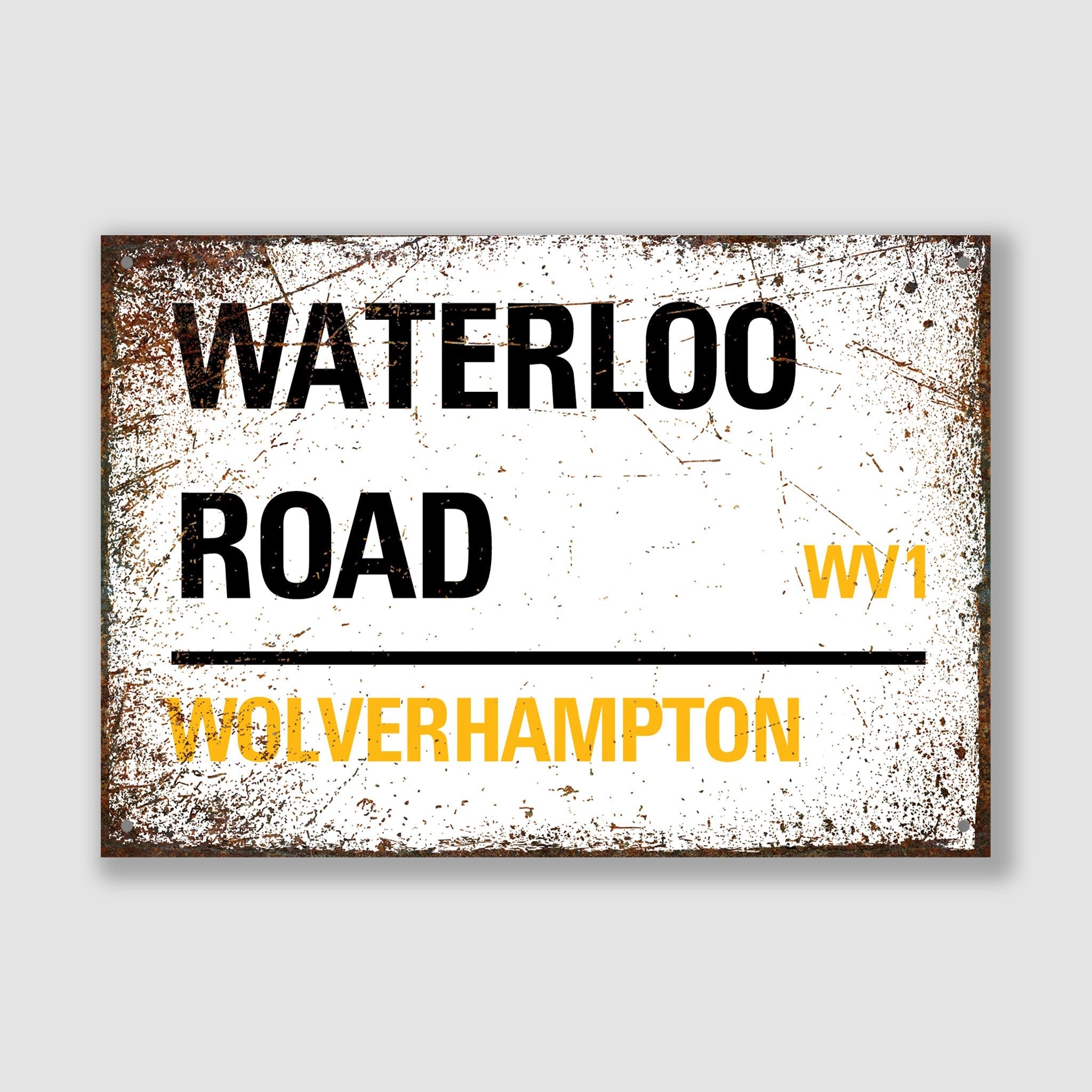 Wolverhampton - Waterloo Road, Street Sign, Wolverhampton gift, Wolverhampton Souvenir, Wolverhampton Keepsake, Wolverhampton Waterloo Road