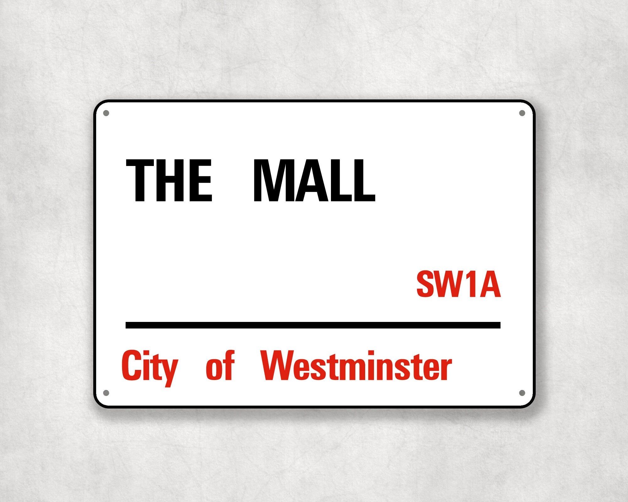 The Mall - City of Westminster, Street Sign, The Mall gift, The Mall Souvenir, The Mall Keepsake, London Gifts