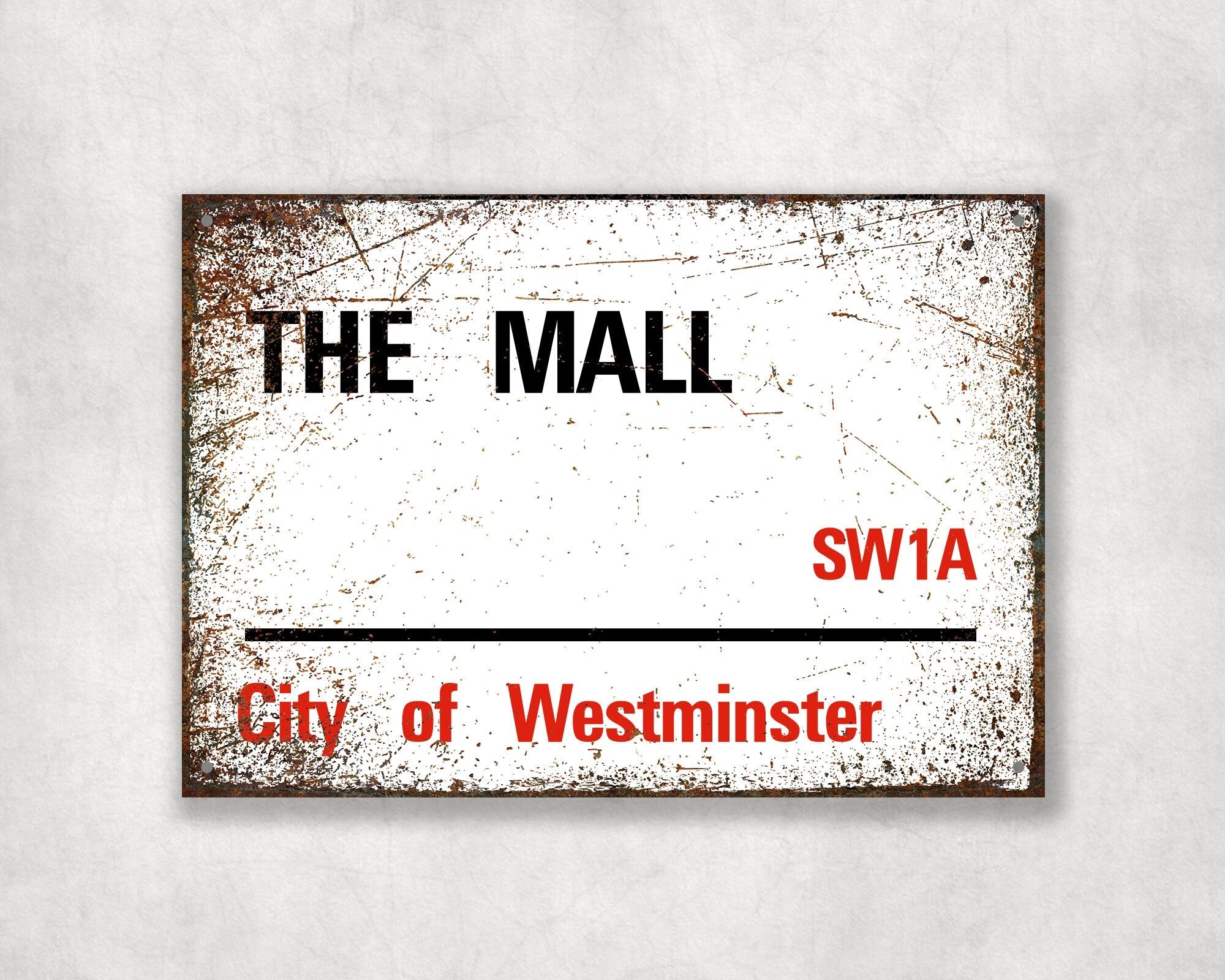 The Mall - City of Westminster, Street Sign, The Mall gift, The Mall Souvenir, The Mall Keepsake, London Gifts