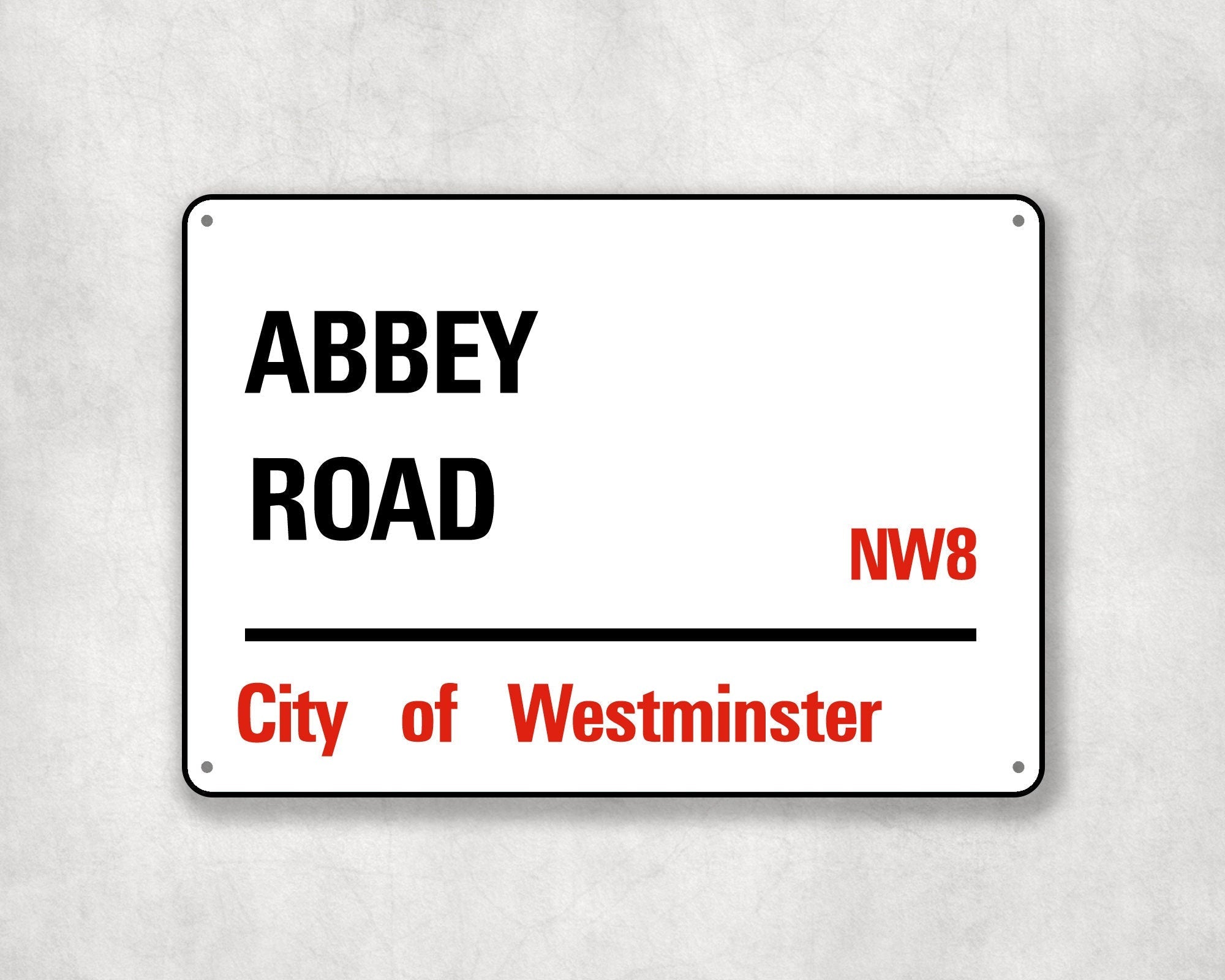 Abbey Road - City of Westminster, Street Sign, Abbey Road gift, Abbey Road Souvenir, Abbey Road Keepsake,London Gifts