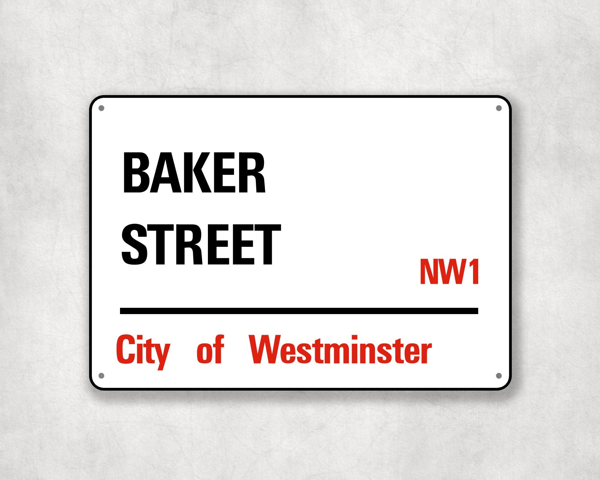 Baker Street - City of Westminster, Street Sign, Baker Street gift, Baker Street Souvenir, Baker Street Keepsake,London Gifts