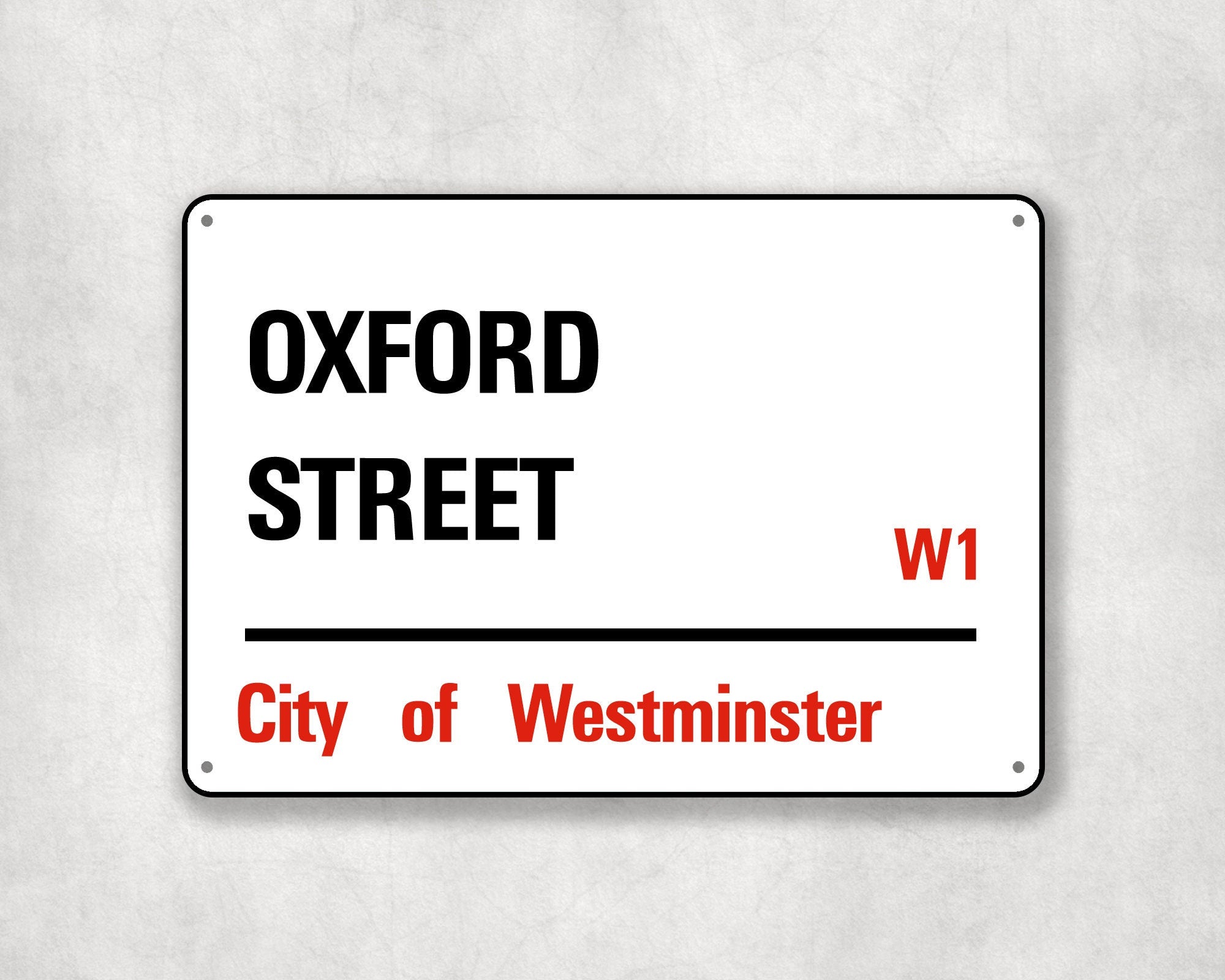 Oxford Street - City of Westminster, Street Sign, Oxford Street gift, Oxford Street Souvenir, Oxford Street Keepsake, London Gifts