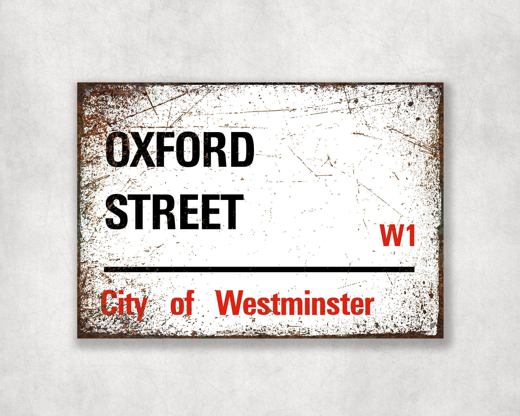 Oxford Street - City of Westminster, Street Sign, Oxford Street gift, Oxford Street Souvenir, Oxford Street Keepsake, London Gifts