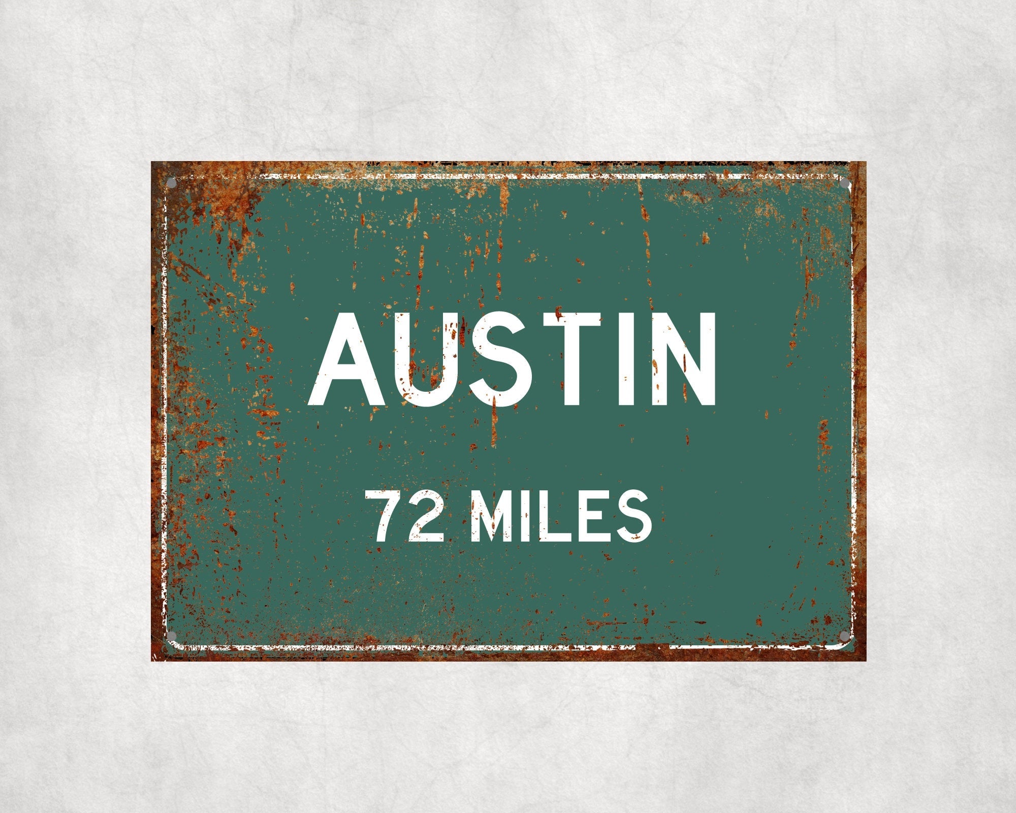 PERSONALIZED AUSTIN Sign, Austin City Distance Sign, City of Austin Gift, Austin Gifts, Austin Souvenir, Austin Signs