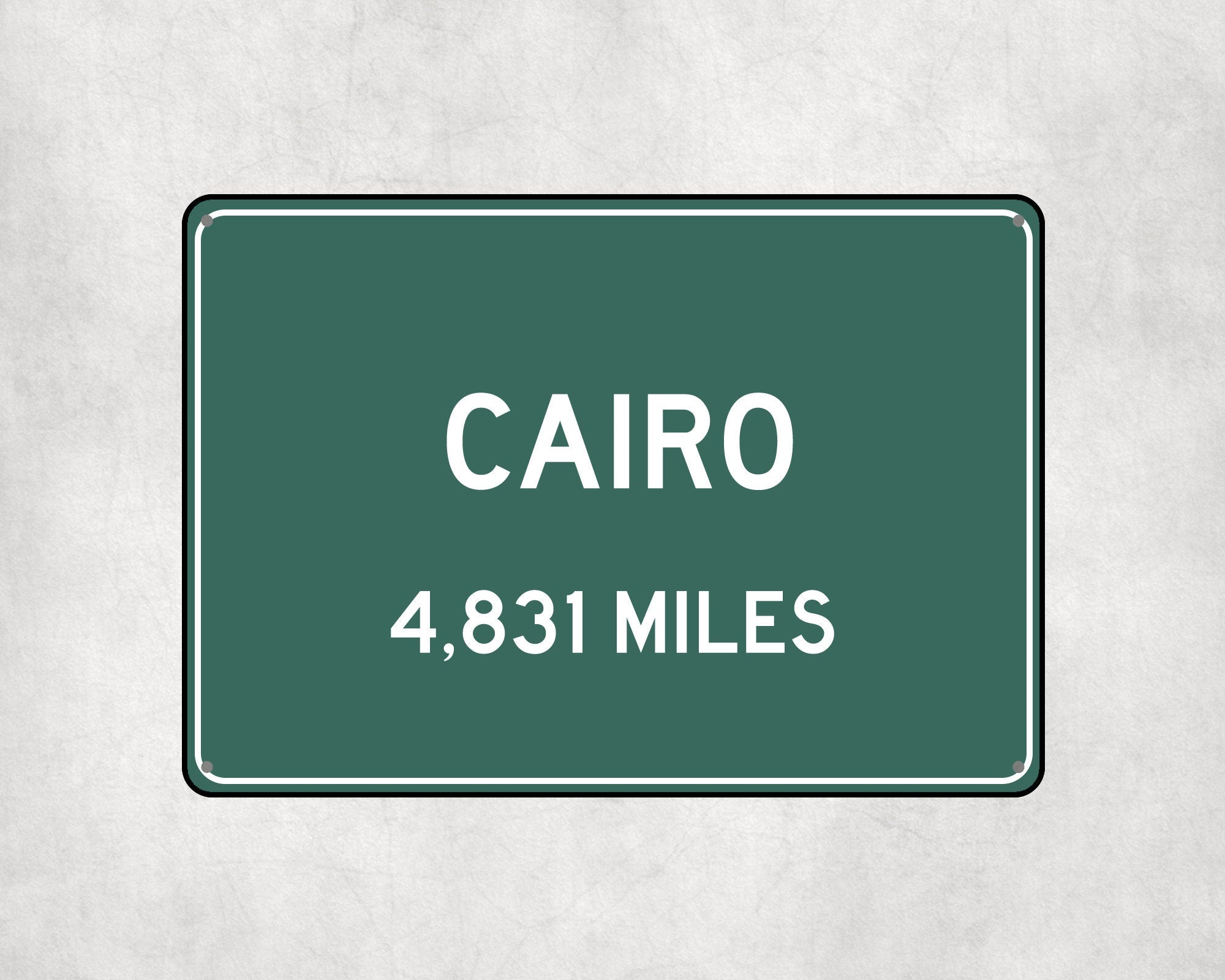 PERSONALIZED CAIRO Sign, Cairo City Distance Sign, City of Cairo Gift, Cairo Gifts, Cairo Souvenir, Cairo Signs