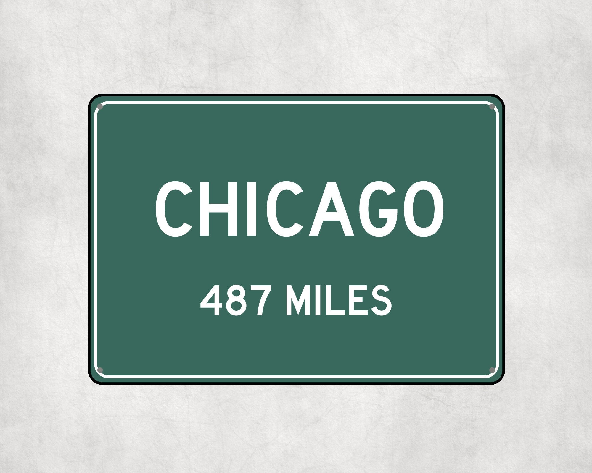 PERSONALIZED CHICAGO Sign, Chicago City Distance Sign, City of Chicago Gift, Chicago Gifts, Chicago Souvenir, Chicago Signs