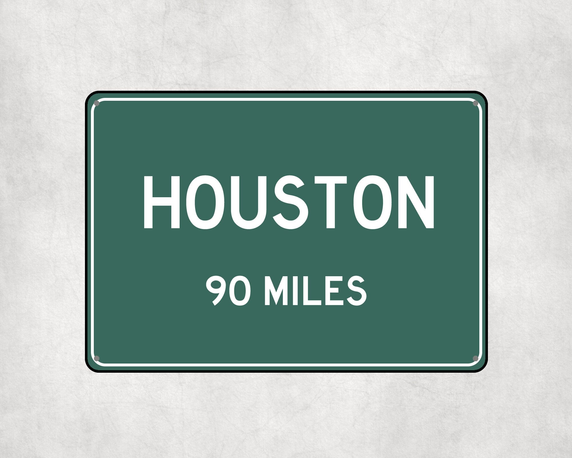 PERSONALIZED HOUSTON Sign, Houston City Distance Sign, City of Houston Gift, Houston Gifts, Houston Souvenir, Houston Signs