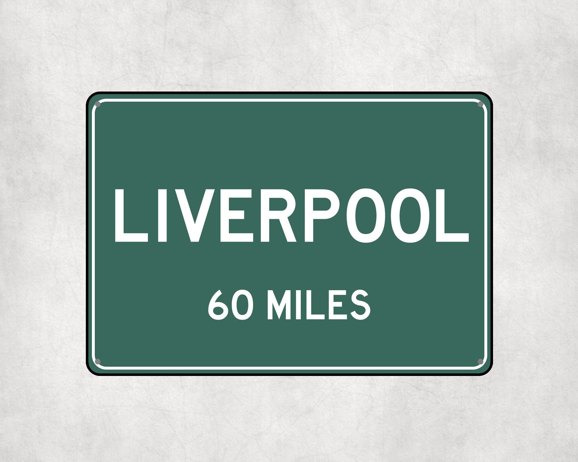 PERSONALIZED LIVERPOOL Sign, Liverpool City Distance Sign, City of Liverpool Gift, Liverpool Gifts, Liverpool Souvenir, Liverpool Signs