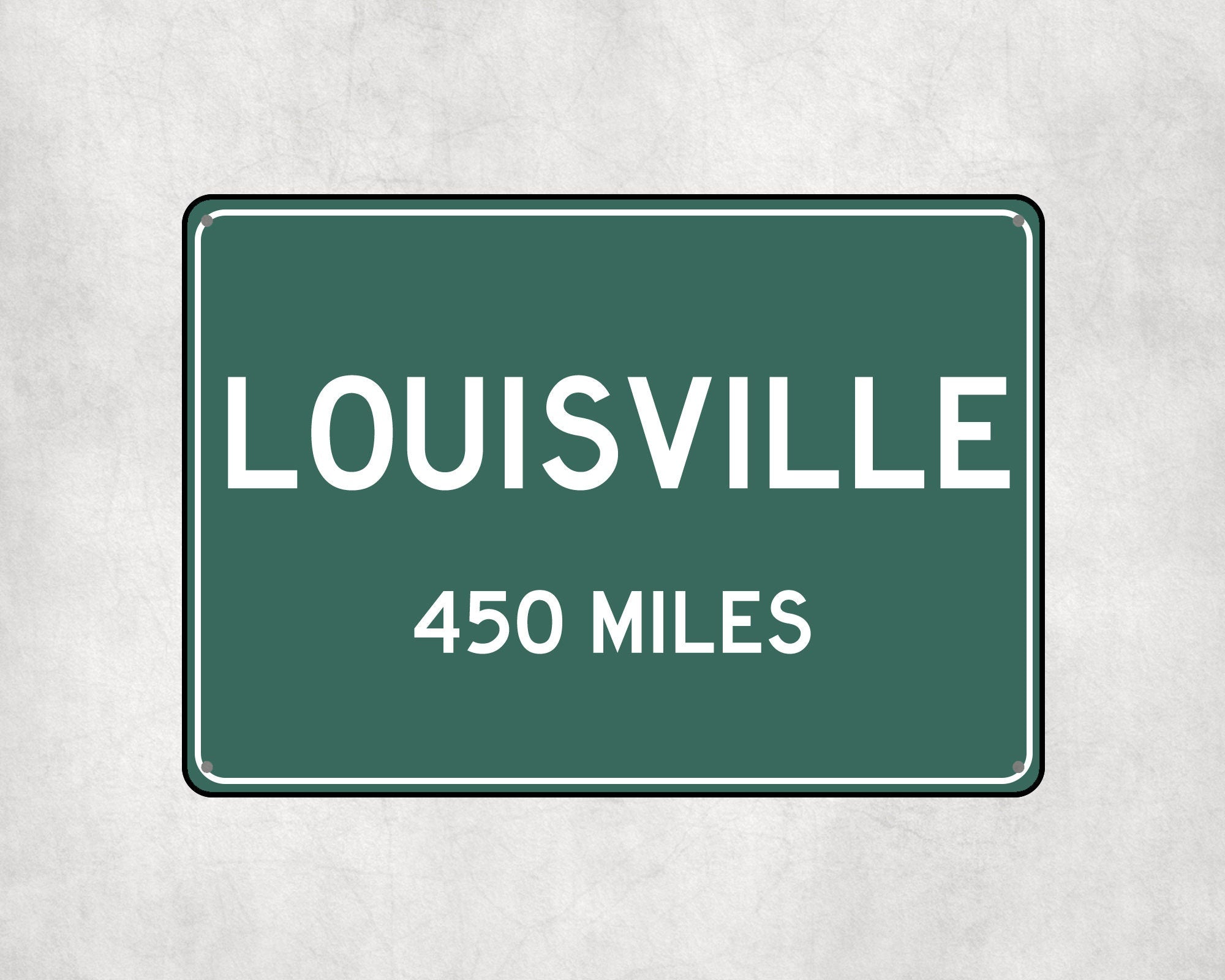 PERSONALIZED LOUISVILLE Sign, Louisville City Distance Sign, City of Louisville Gift, Louisville Gifts, Louisville Souvenir, Louisville