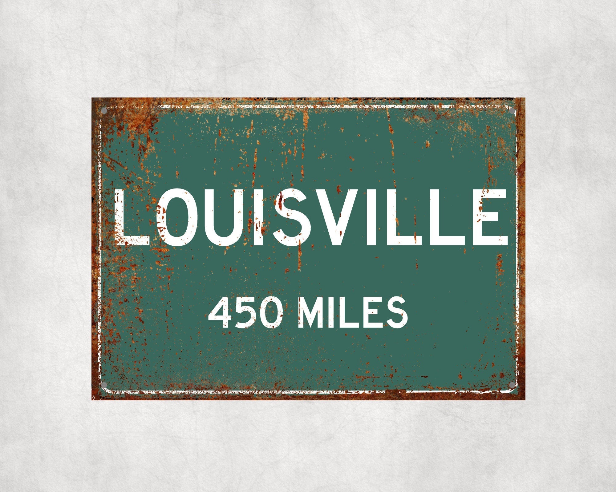 PERSONALIZED LOUISVILLE Sign, Louisville City Distance Sign, City of Louisville Gift, Louisville Gifts, Louisville Souvenir, Louisville