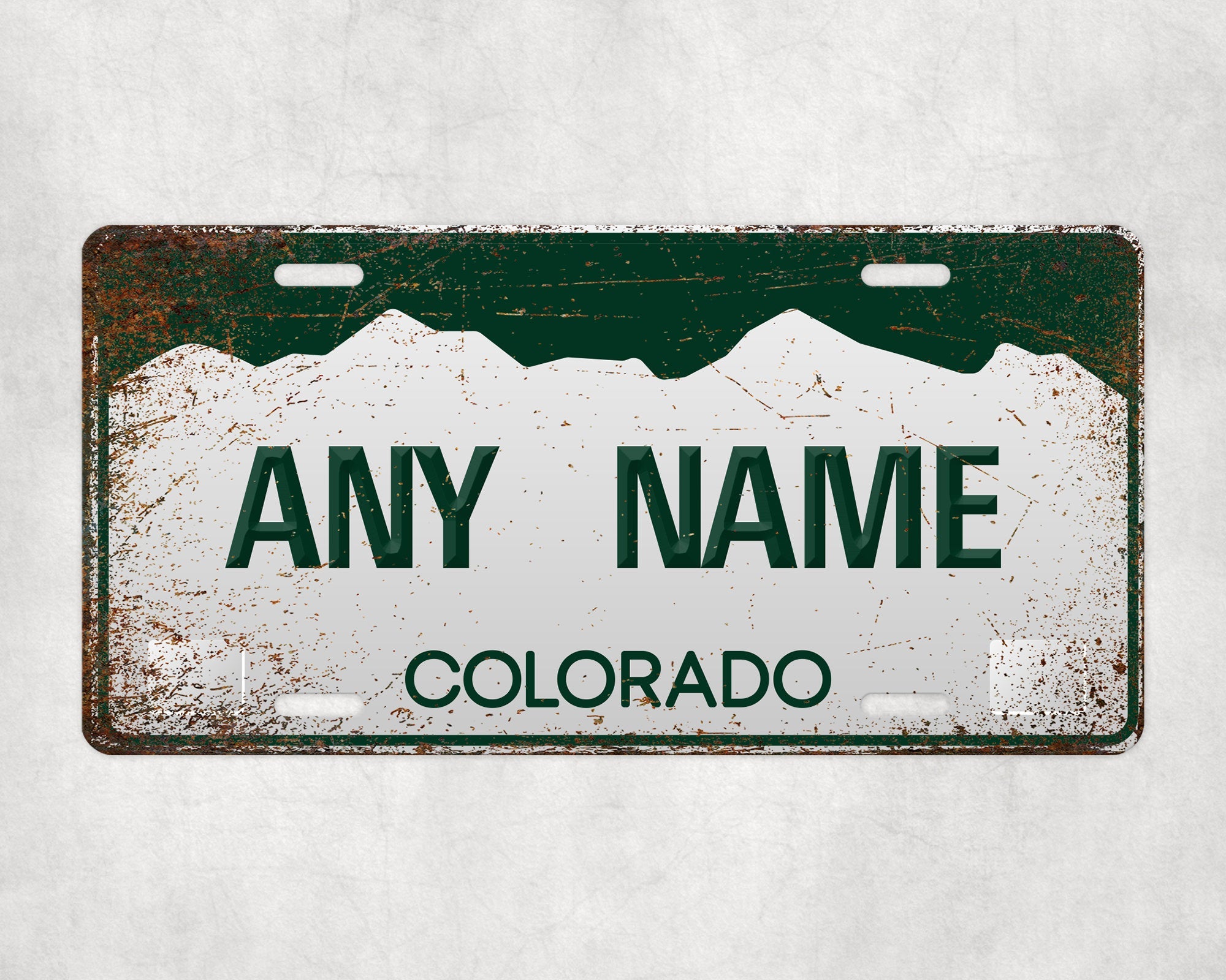 Personalized COLORADO License Plate - US State Souvenir, Unique Car Tag, License Plate, Novelty Plate, State Tags, Rustic License Plate