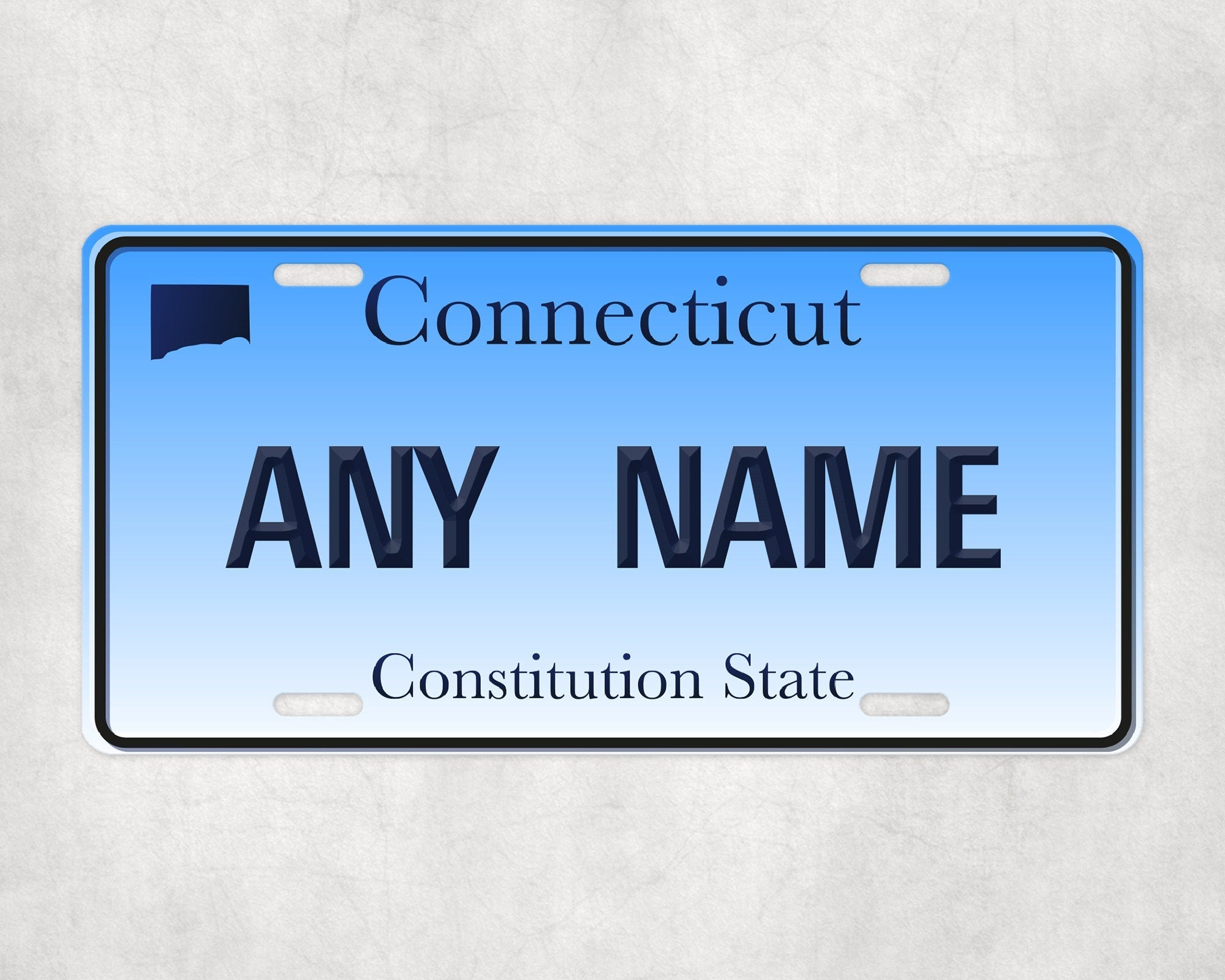 Personalized CONNECTICUT License Plate - US State Souvenir, Unique Car Tag, License Plate, Novelty Plate, State Tags, Rustic License Plate