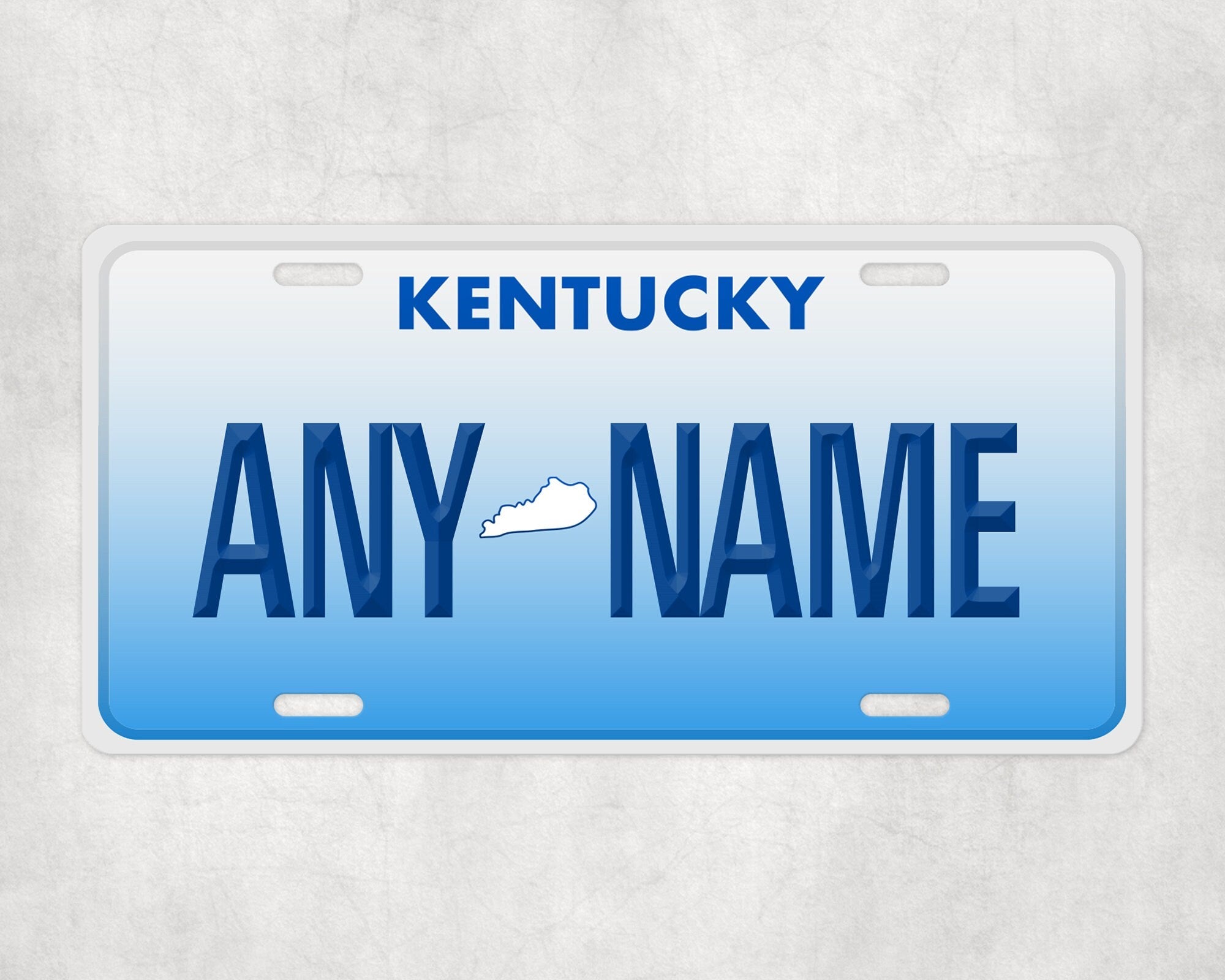 Personalized KENTUCKY License Plate - US State Souvenir, Unique Car Tag, License Plate, Novelty Plate, State Tags, Rustic License Plate