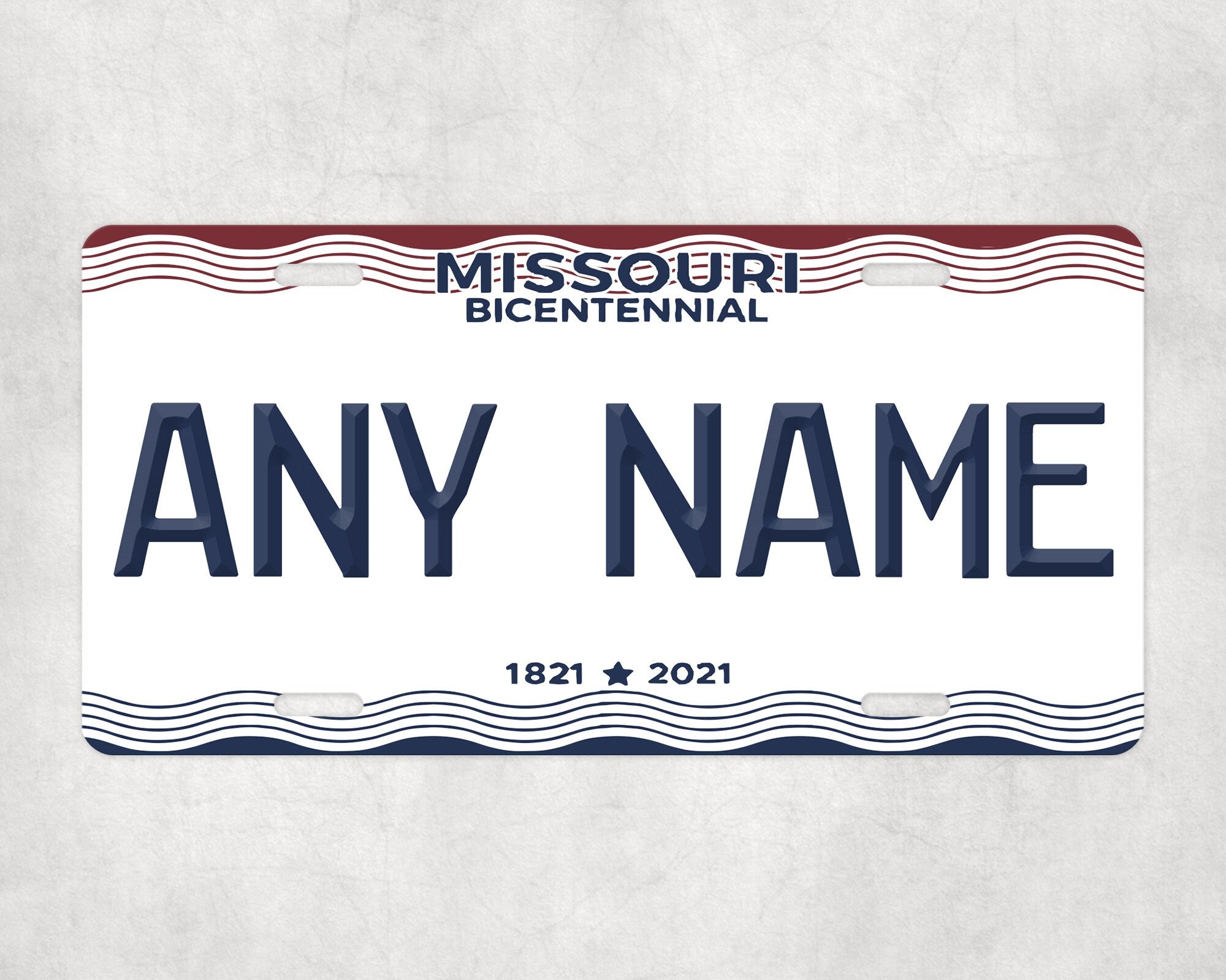 Personalized MISSOURI License Plate - US State Souvenir, Unique Car Tag, License Plate, Novelty Plate, State Tags, Rustic License Plate