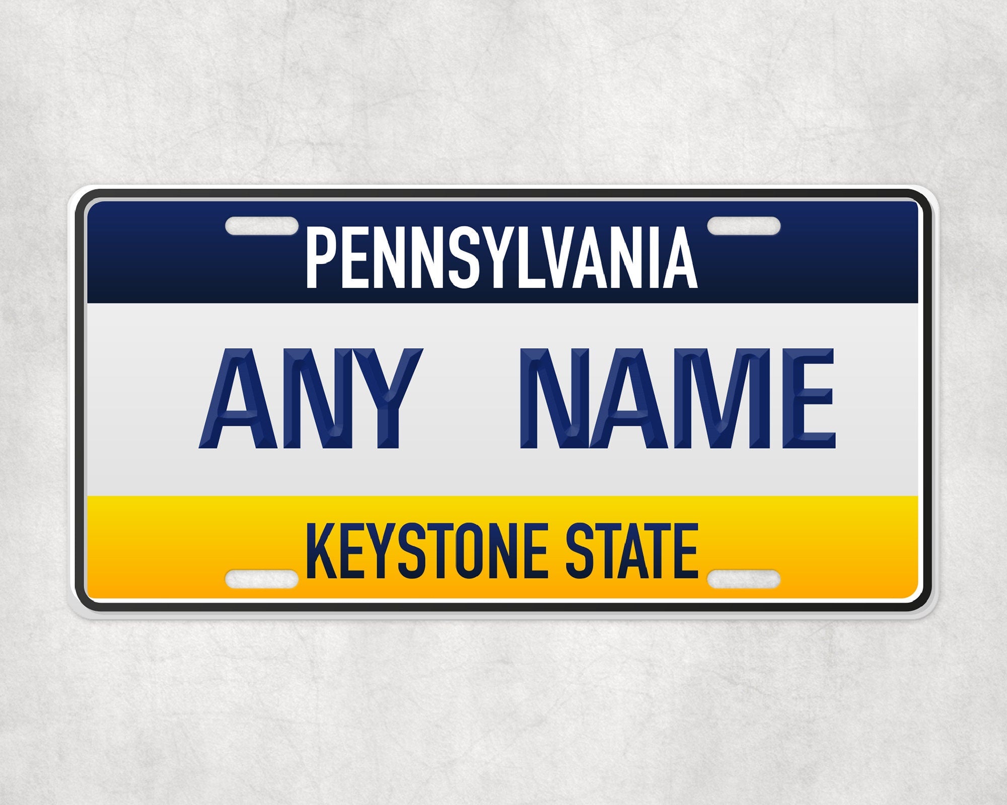 Personalized PENNSYLVANIA License Plate - US State Souvenir, Unique Car Tag, License Plate, Novelty Plate, State Tags, Rustic License Plate