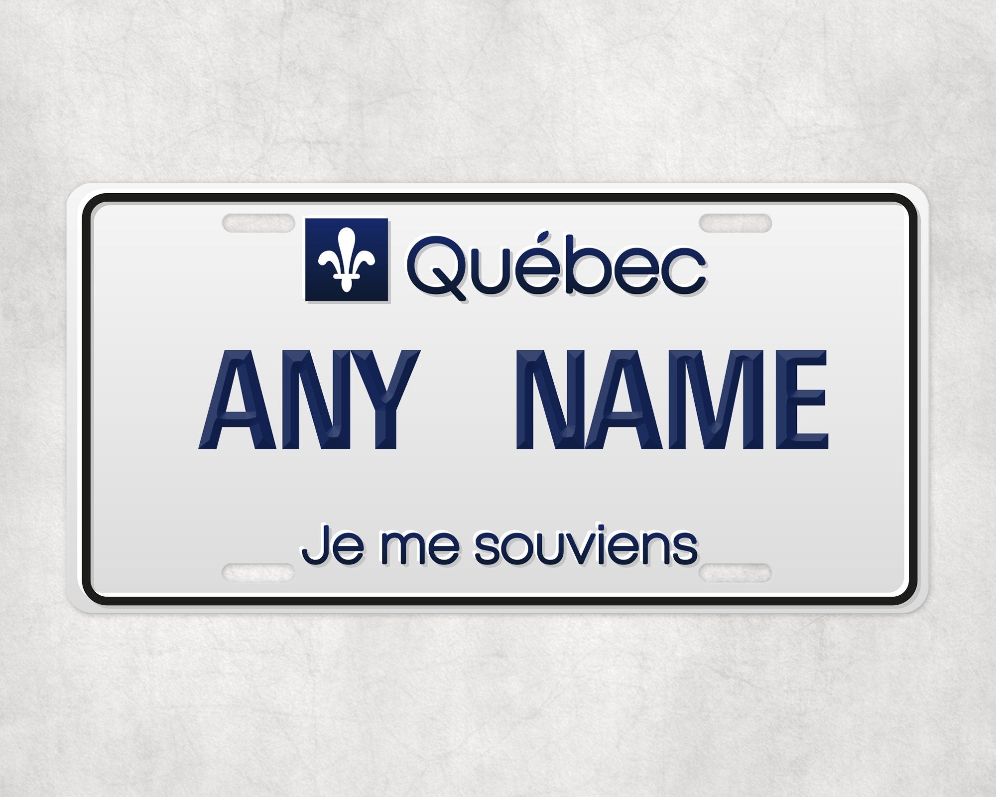 Personalized QUEBEC License Plate - US State Souvenir, Unique Car Tag, License Plate, Novelty Plate, State Tags, Rustic License Plate