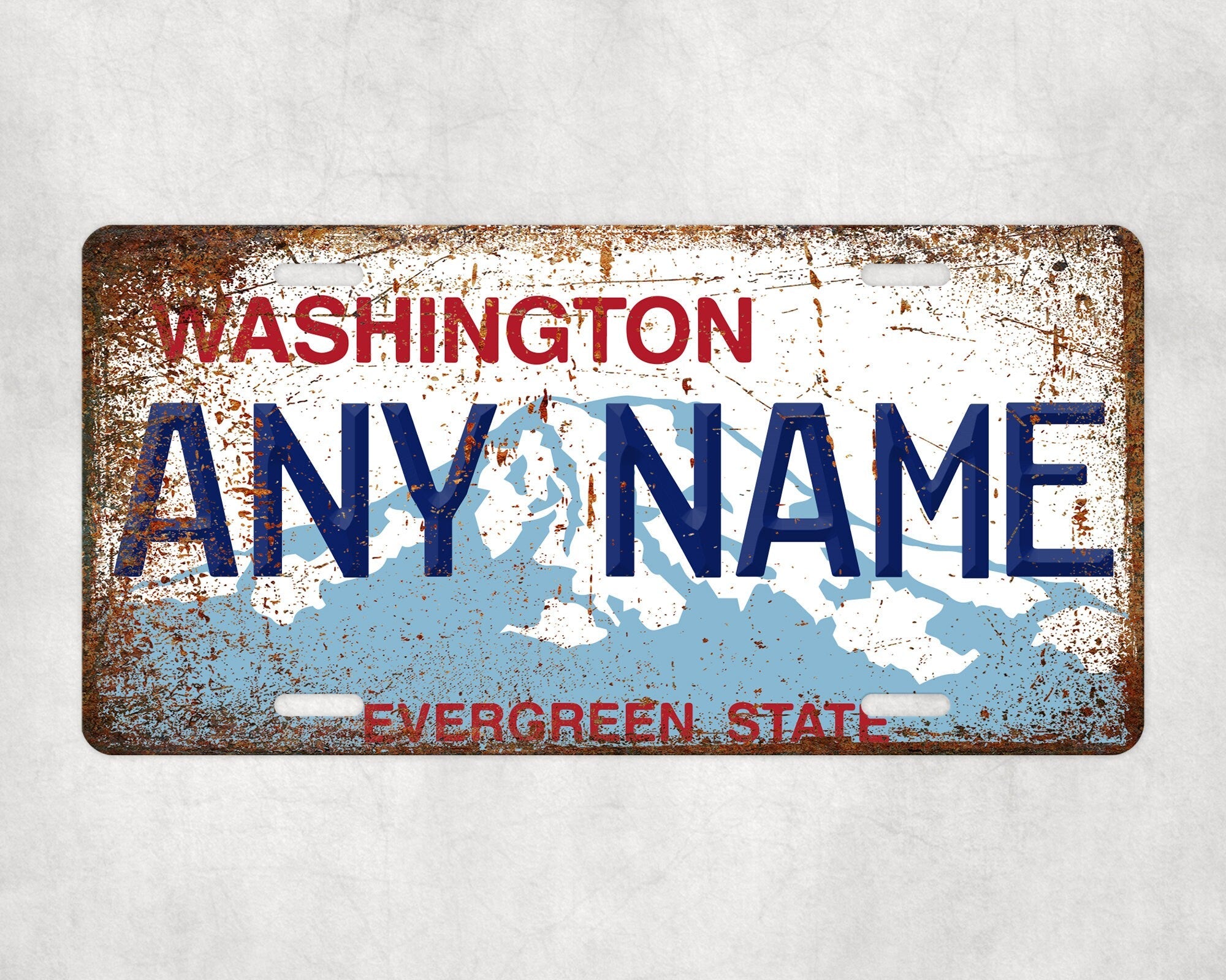 Personalized WASHINGTON License Plate - US State Souvenir, Unique Car Tag, License Plate, Novelty Plate, State Tags, Rustic License Plate