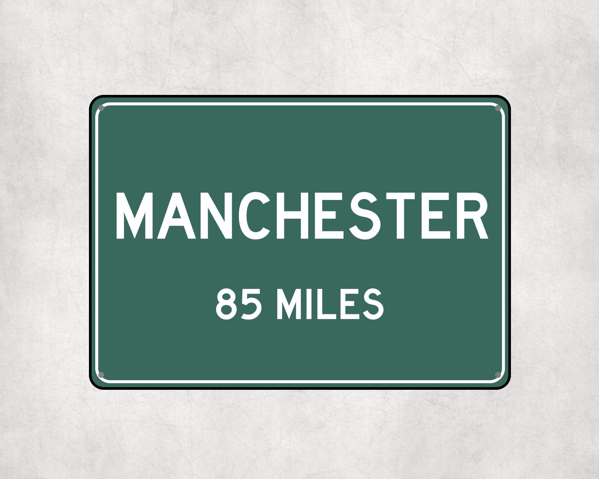 PERSONALIZED MANCHESTER Sign, Manchester City Distance Sign, City of Manchester Gift, Manchester Gifts, Manchester Souvenir, Manc Signs