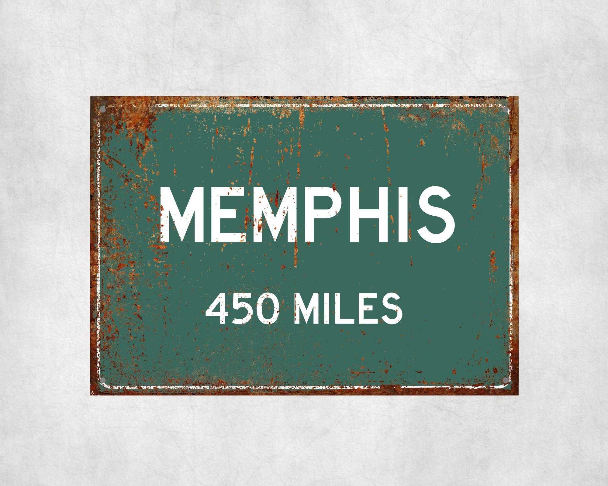 PERSONALIZED MEMPHIS Sign, Memphis City Distance Sign, City of Memphis Gift, Memphis Gifts, Memphis Souvenir, Memphis Signs