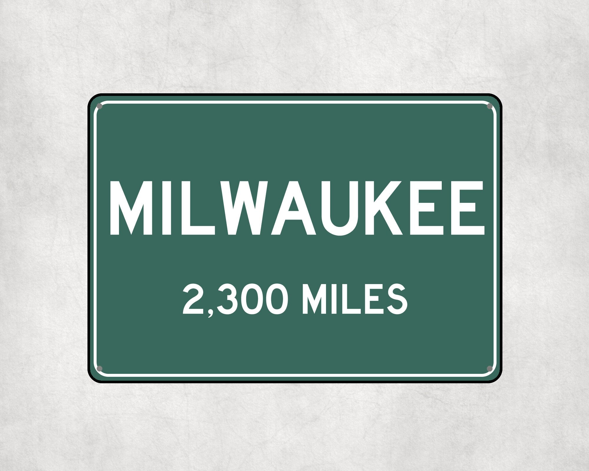 PERSONALIZED MILWAUKEE Sign, Milkwaukee City Distance Sign, City of Milkwaukee Gift, Milkwaukee Gifts, Milkwaukee Souvenir, Milkwaukee Signs