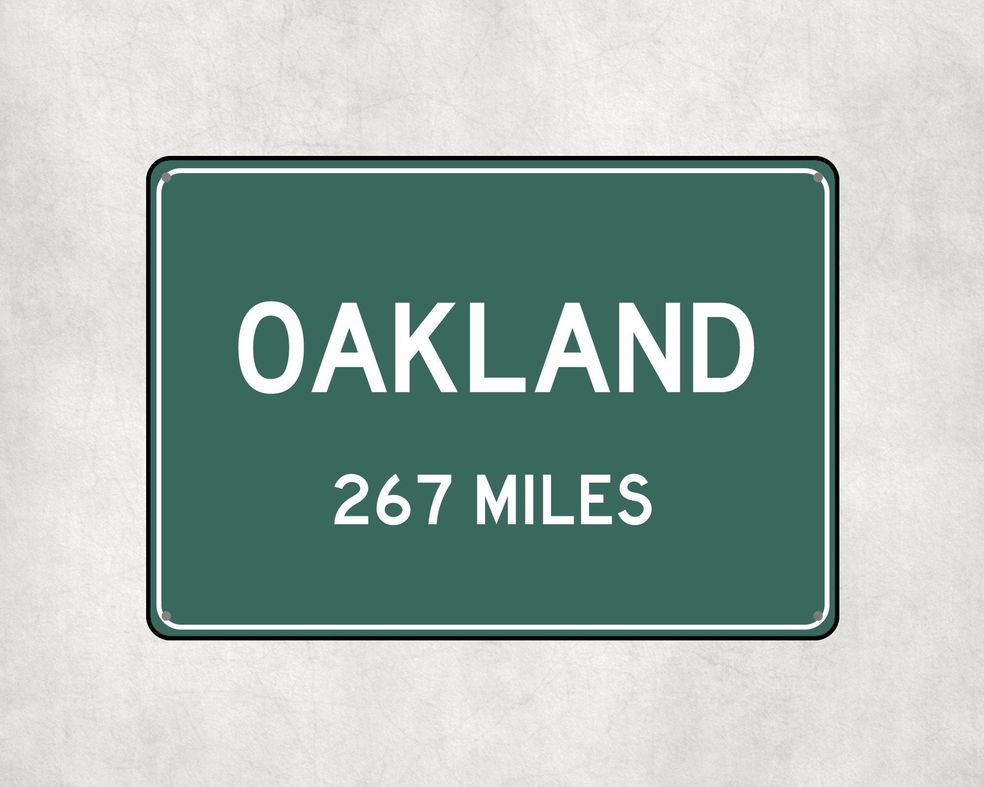 PERSONALIZED OAKLAND Sign, Oakland City Distance Sign, City of Oakland Gift, Oakland Gifts, Oakland Souvenir, Oakland Signs