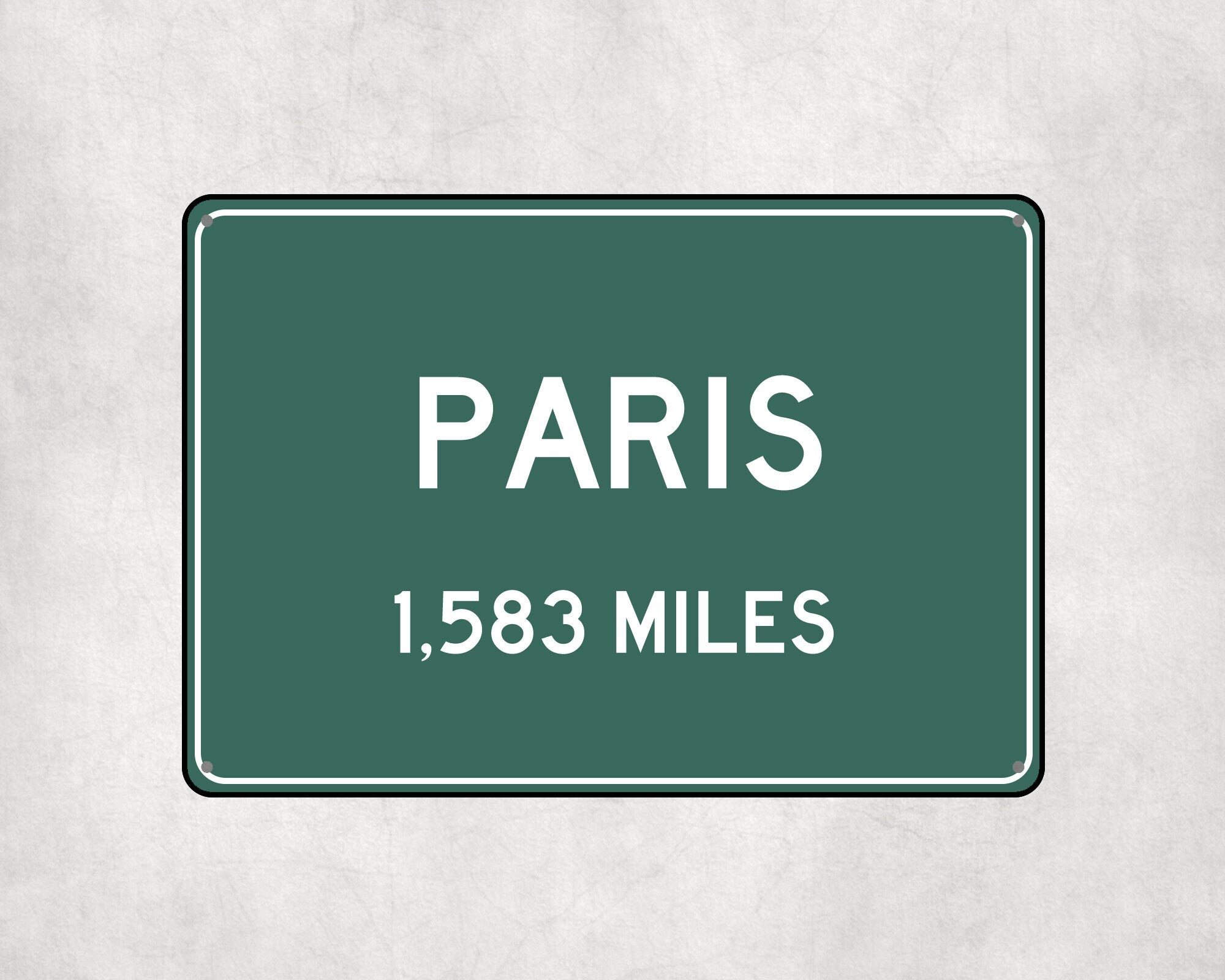 PERSONALIZED PARIS Sign, Paris City Distance Sign, City of Paris Gift, Paris Gifts, Paris Souvenir, Paris Signs