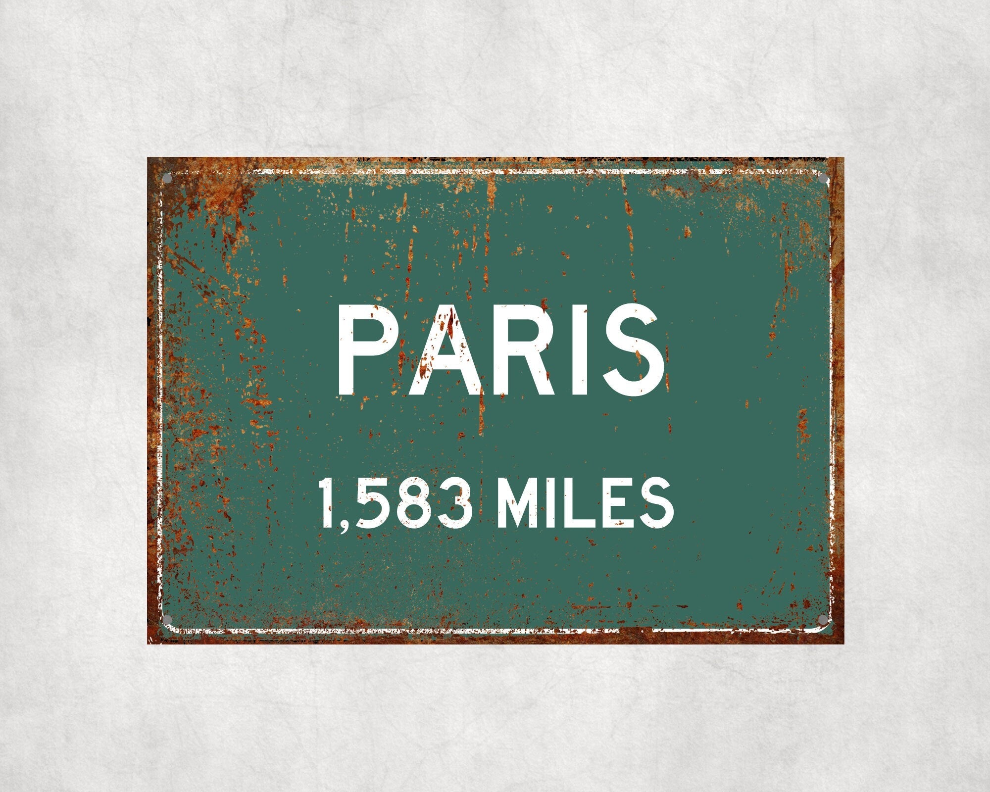 PERSONALIZED PARIS Sign, Paris City Distance Sign, City of Paris Gift, Paris Gifts, Paris Souvenir, Paris Signs